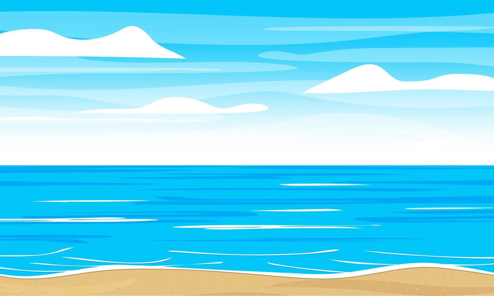 Wallpaper #1mc1CJMBSpphPi3-Ccl726 A Beach Scene with a Blue Sky and Clouds Ocean or Sea Landscape