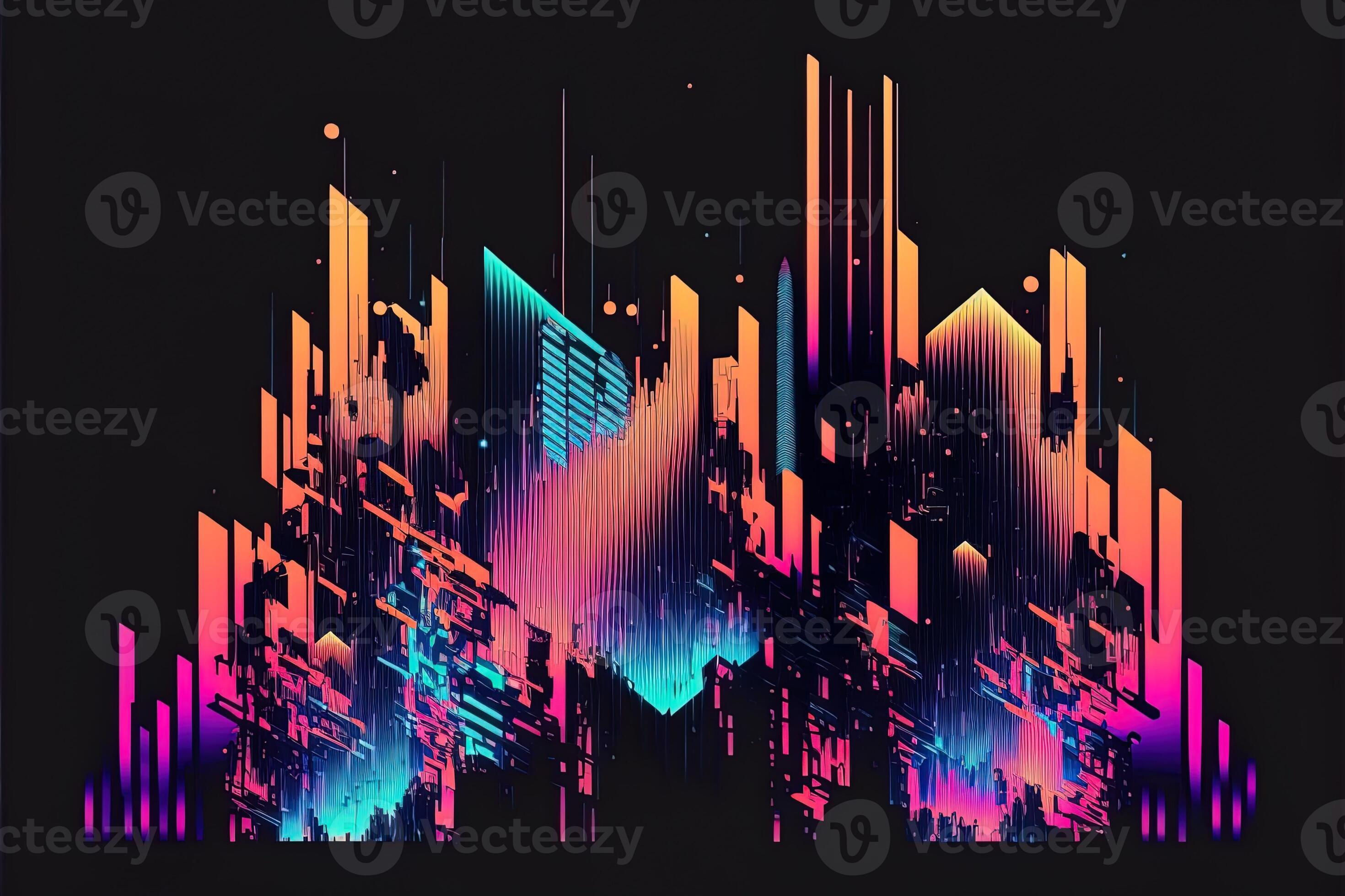 Wallpaper #rmfp9ZIBSpphPi3-3YHU286 Abstract Background with Interlaced Digital Glitch and Distortion