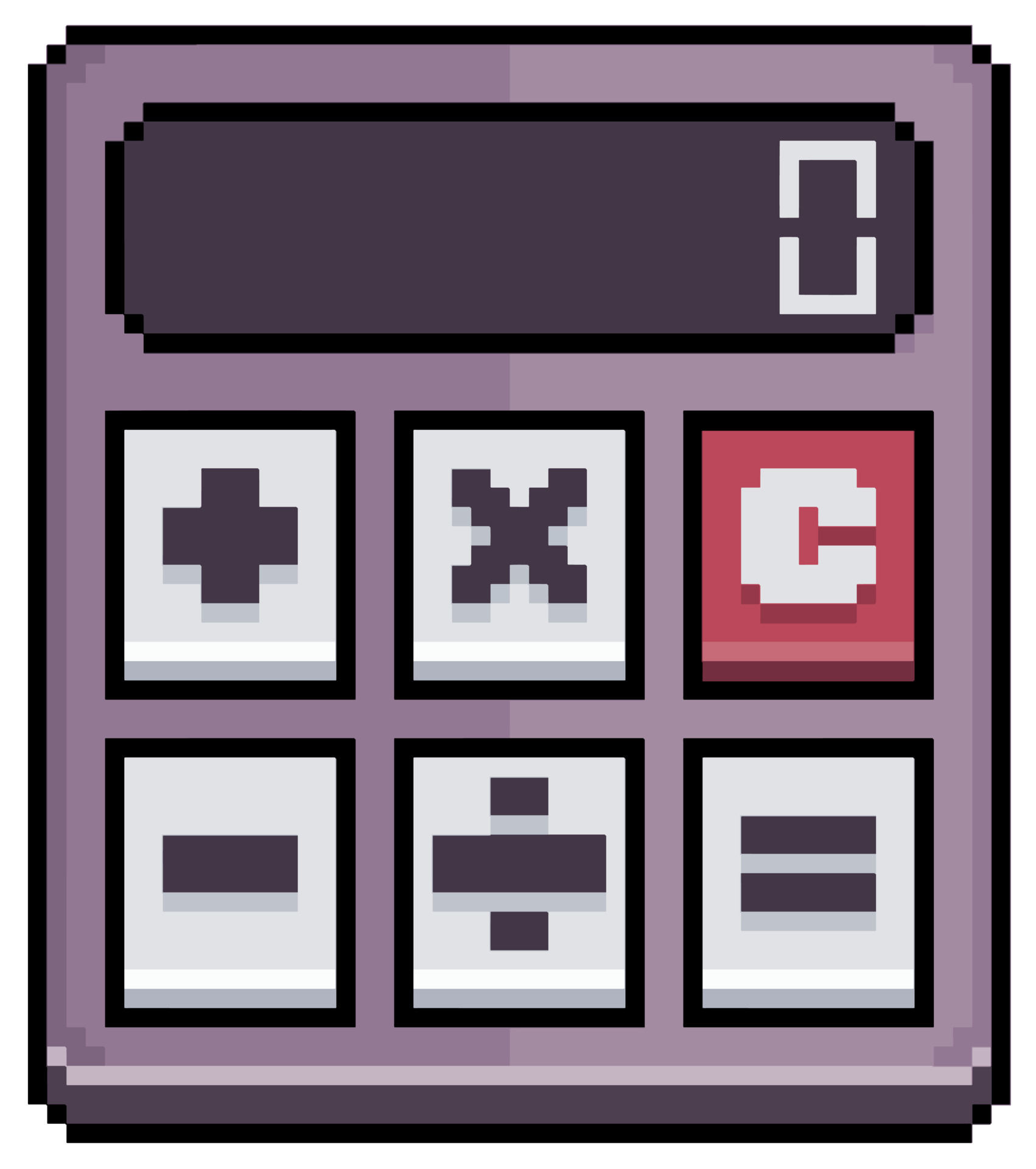 Wallpaper #XmepBpMBSpphPi3-QcIQ1 Pixel Art Calculator School Item Vector Icon for 8bit Game on White