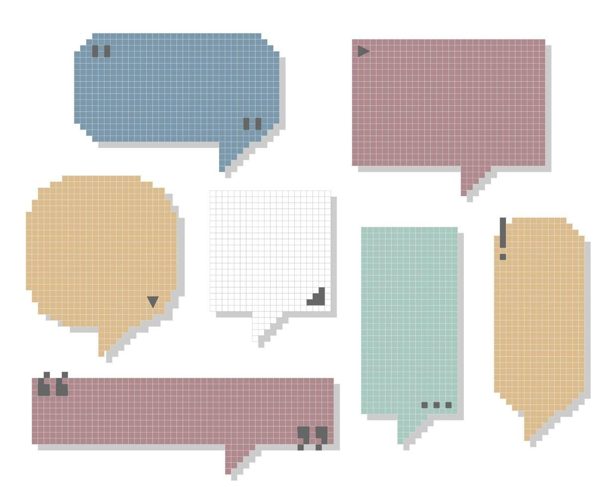 Wallpaper #a0D6MJMBJhL2WPbaiMSr300 Collection Set of Retro Game 8 Bit Pixel Blank Speech Bubble Balloon