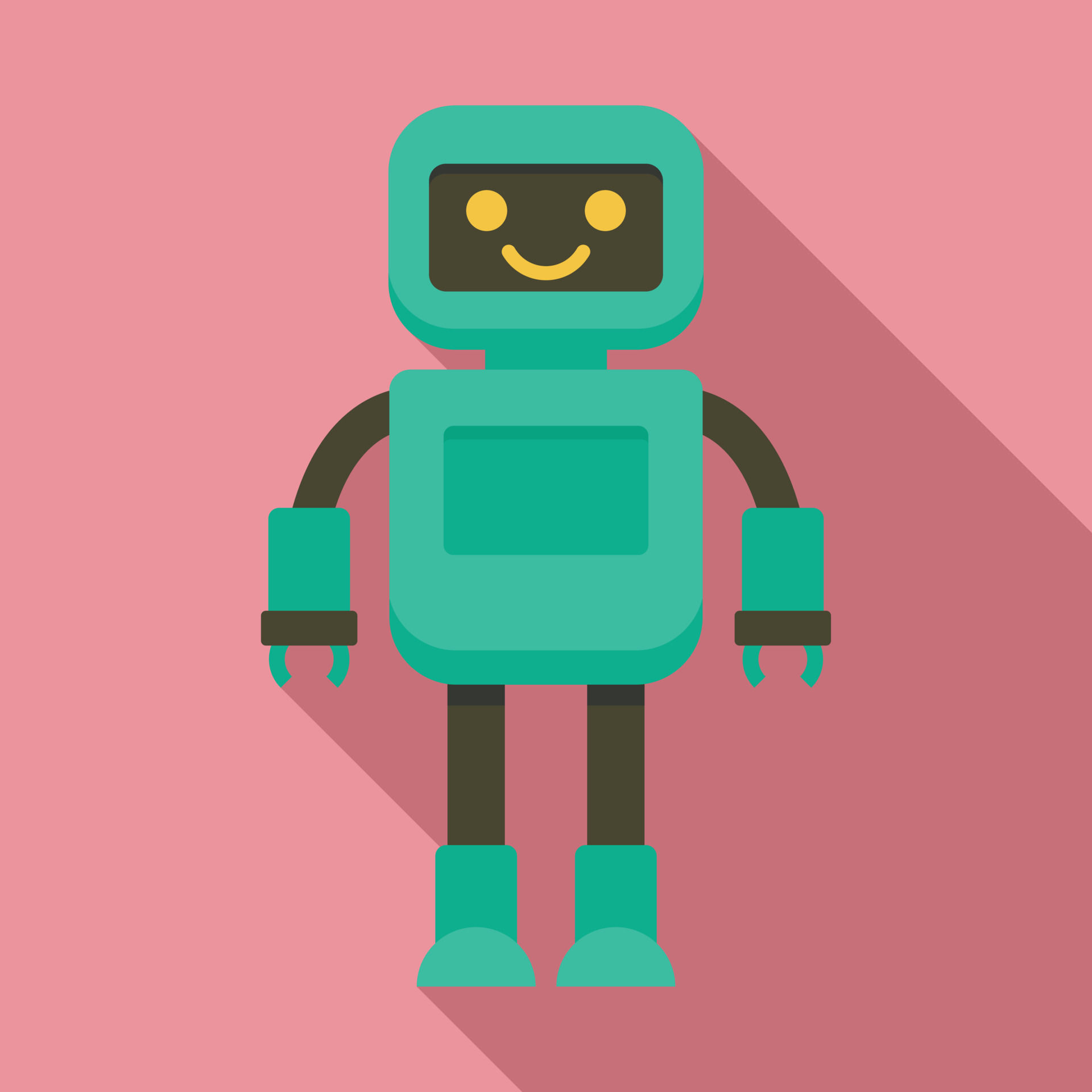 Wallpaper #vWdm9pIBSpphPi3-zYNc70 Intelligent Robot Icon Flat Style 14443549 Vector Art at Vecteezy