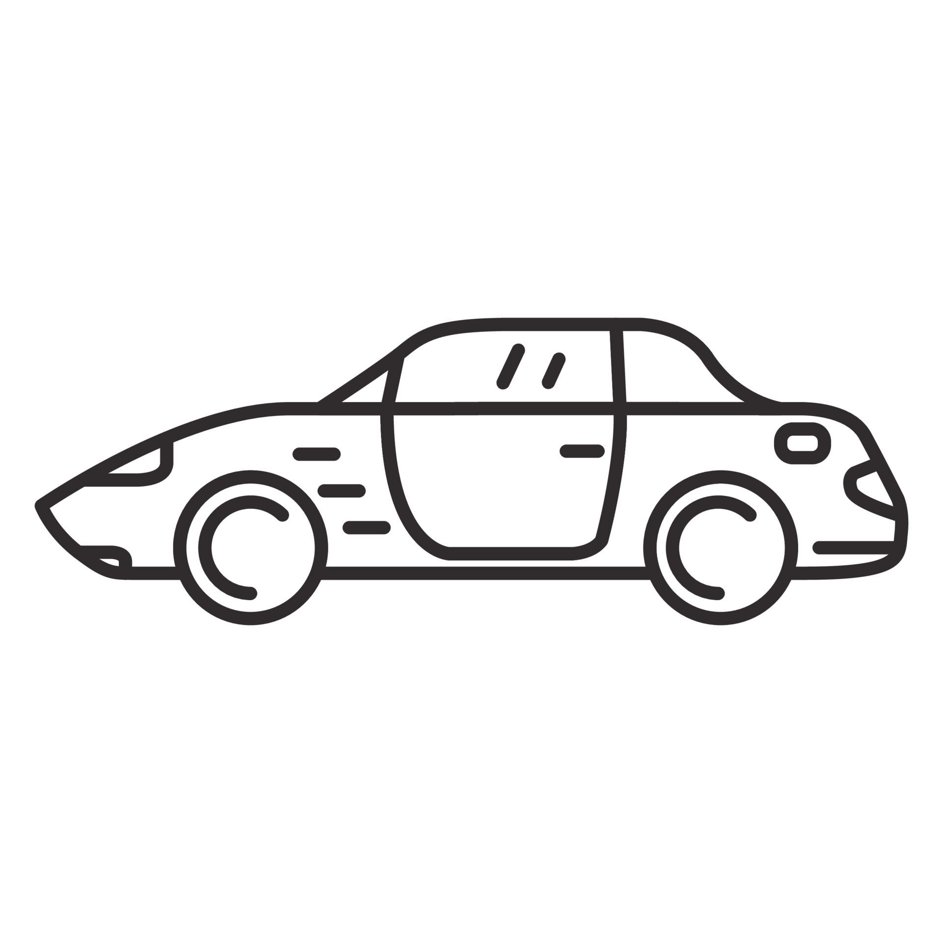Wallpaper #vZkqP5MBUcASHT6n8svg198 Coupe Sports Car Icon Outline Line Art Vector Vehicle Side View