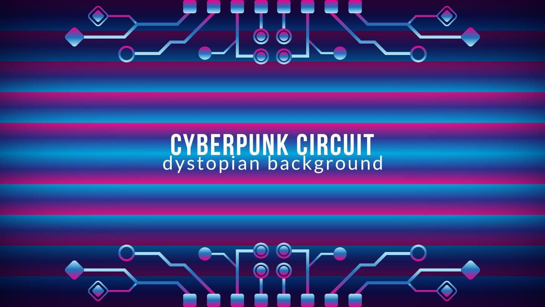 Wallpaper #kF75MpMBborbLbczBmDb92 Cyberpunk Circuit with Gradient Bar Pattern Dystopian Electronic Tree