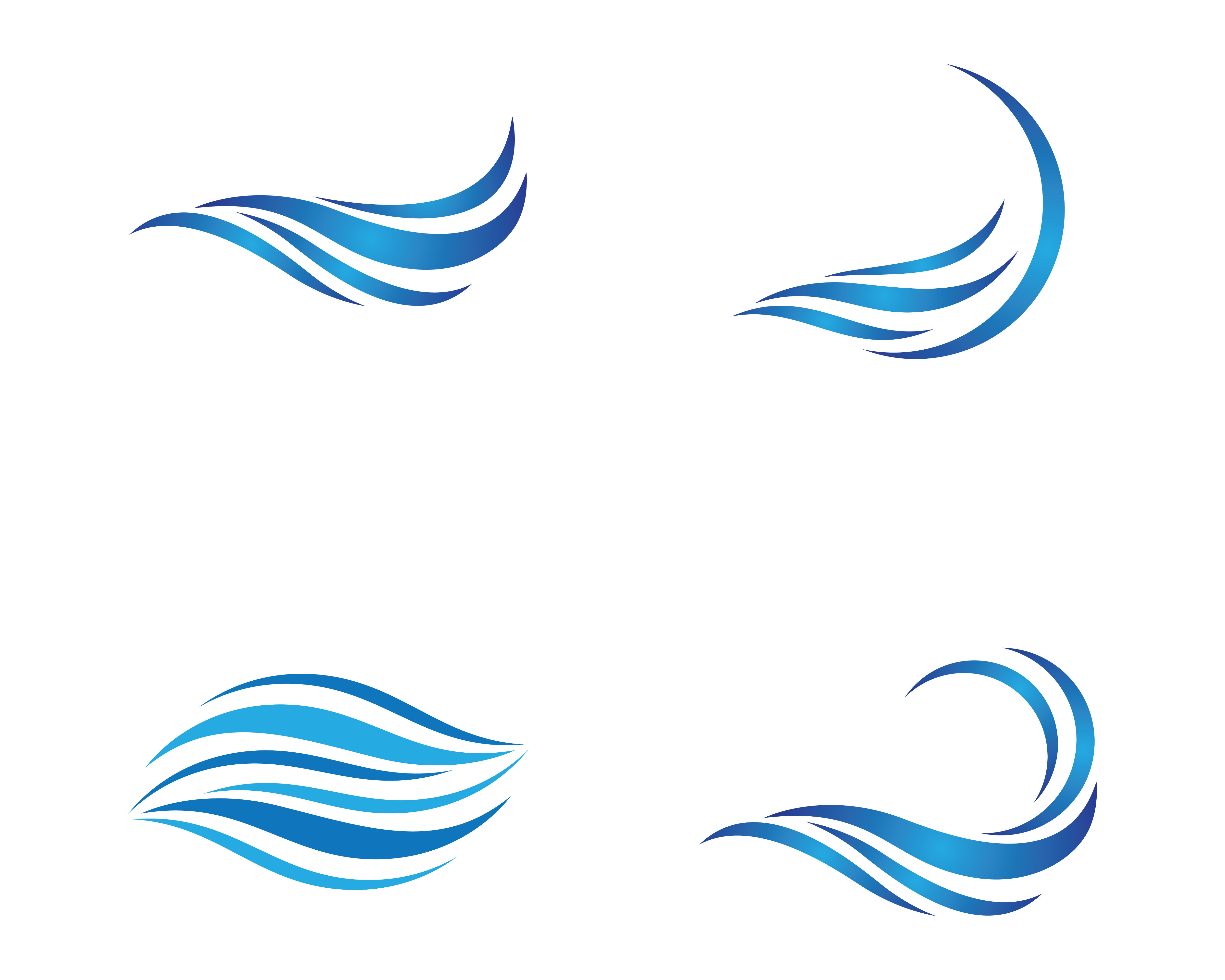 Wallpaper #YmcfCZMBSpphPi3-Vc48180 Wave Symbol Logo Set 1100354 Vector Art at Vecteezy
