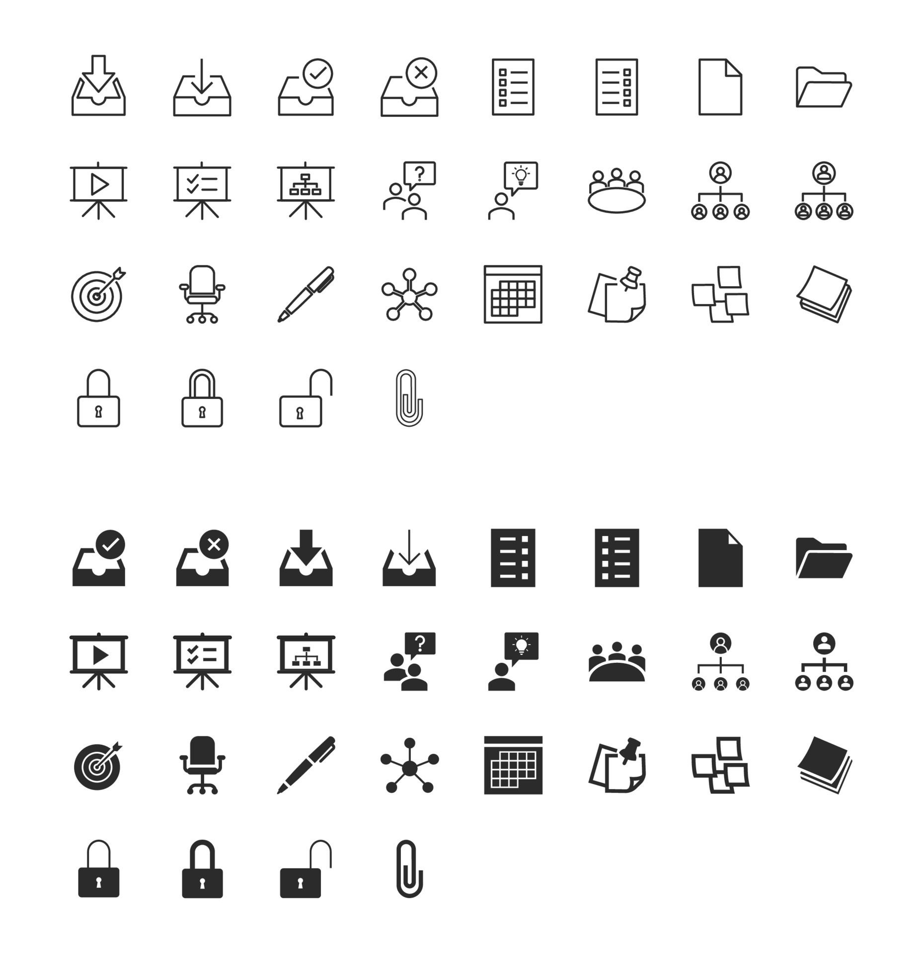 Wallpaper #J2eHAZMBSpphPi3-lav6323 Office and Organization Icons Set Icon Commerce Vector Line Icons