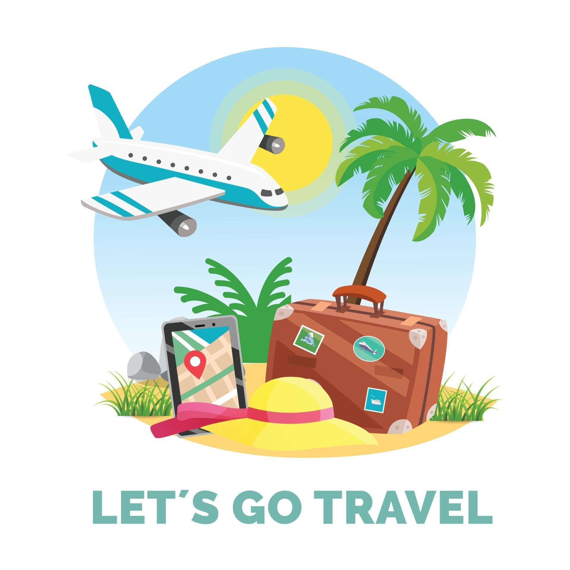 Wallpaper #5_8FapMB3lSXT3zUC-WN48 Traveling Vacation Design Illustration with Cartoon Style 2967753