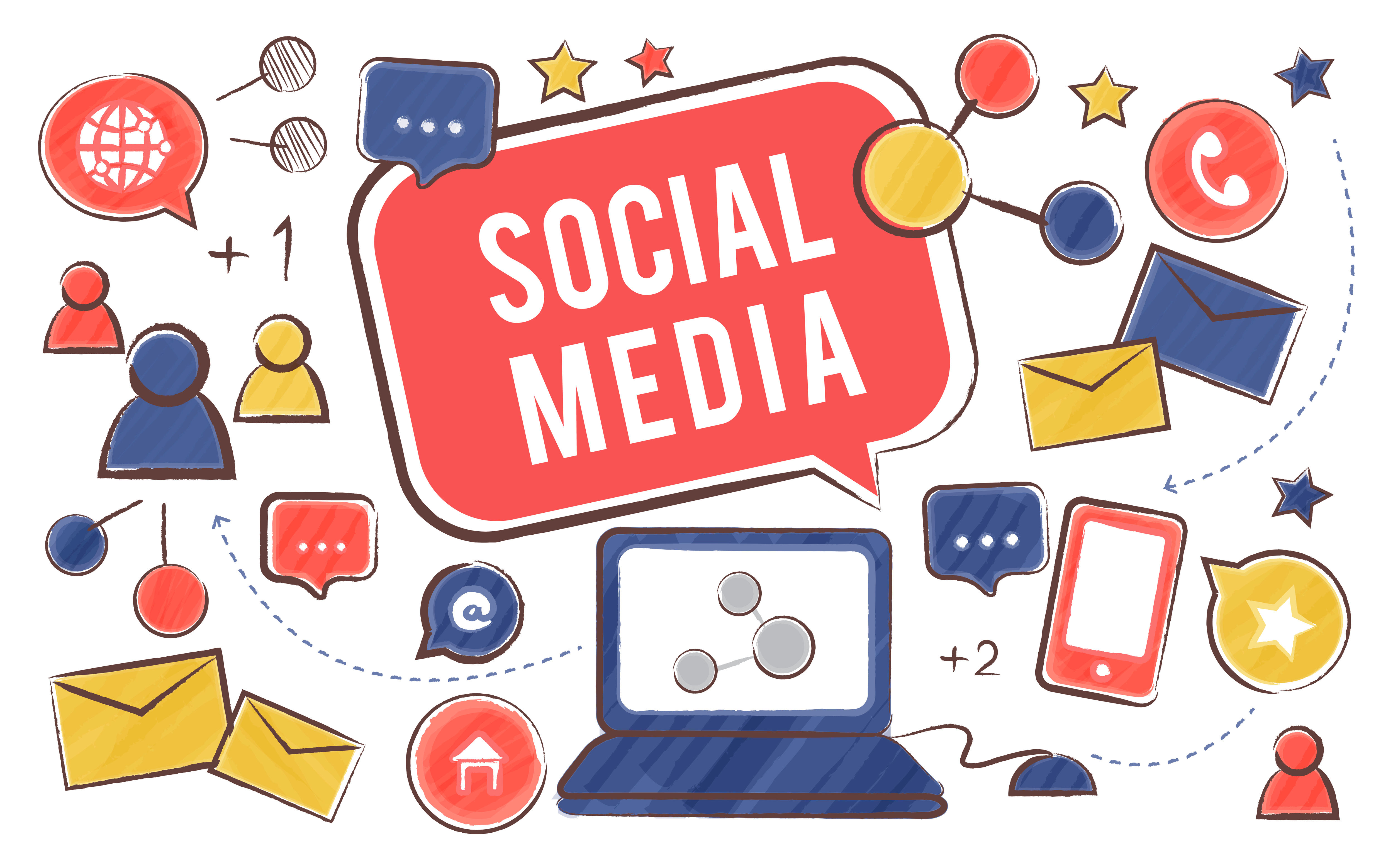 Wallpaper #lWe_75IBSpphPi3-ZGNL3 Illustration of Social Media Concept Download Free Vectors Clipart