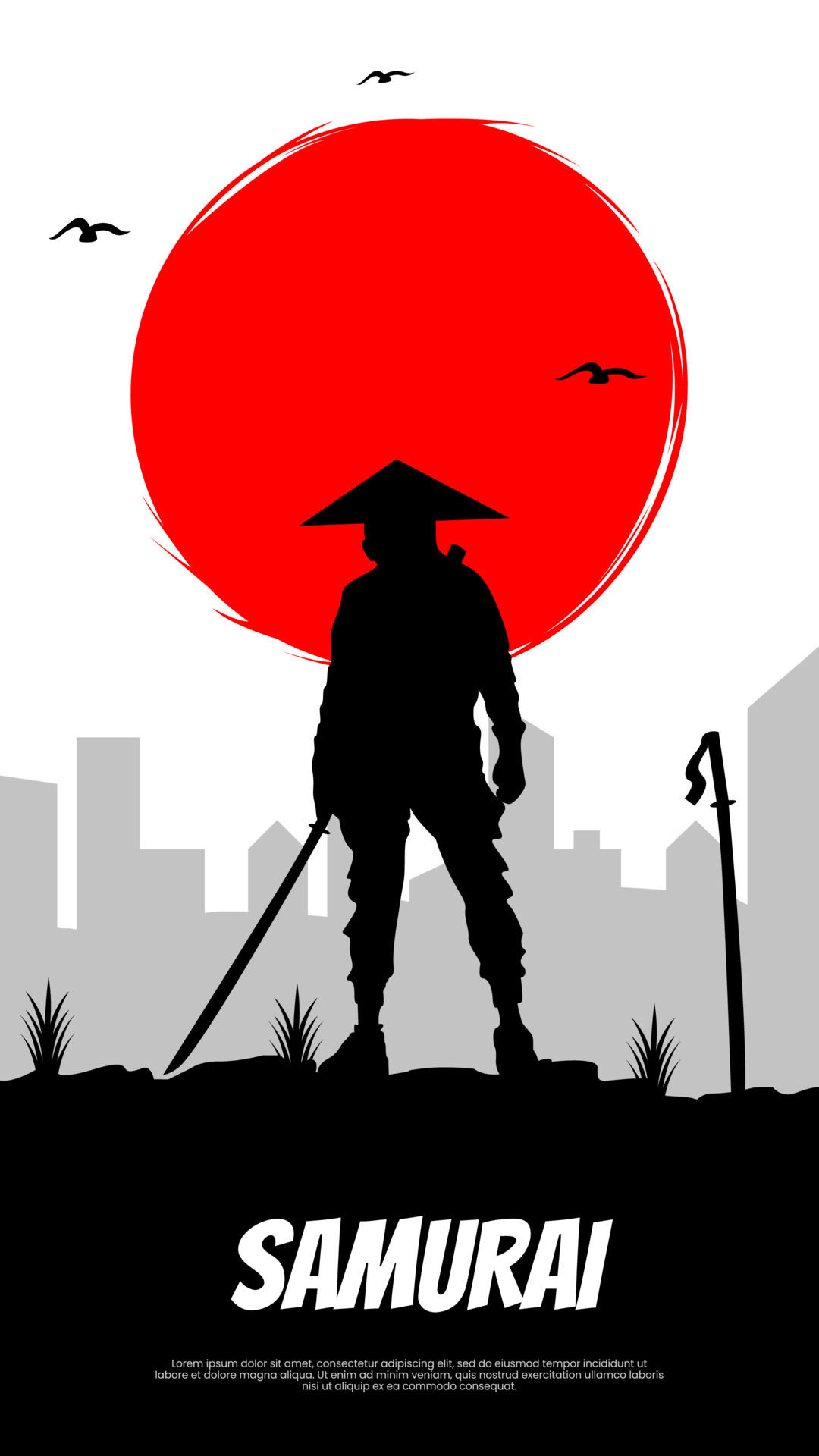 Wallpaper #KQNWZJMBpyOg8YnE9Nfm194 Samurai with Red Moon Wallpaper Japanese Samurai Warrior with a Sword