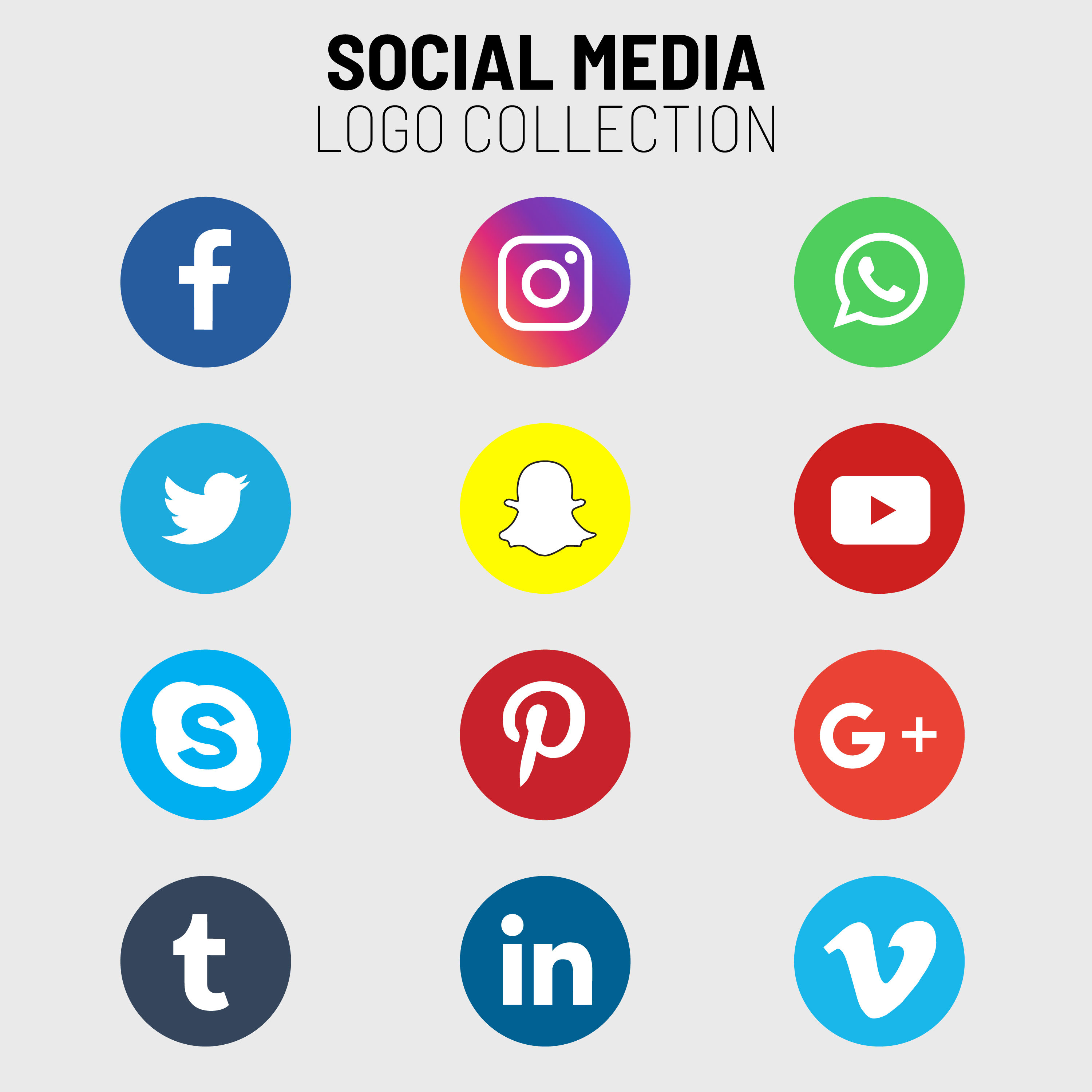 Wallpaper #lWe_75IBSpphPi3-ZGNL85 Social Media Icons Circle Vector Art Icons and Graphics for Free Download