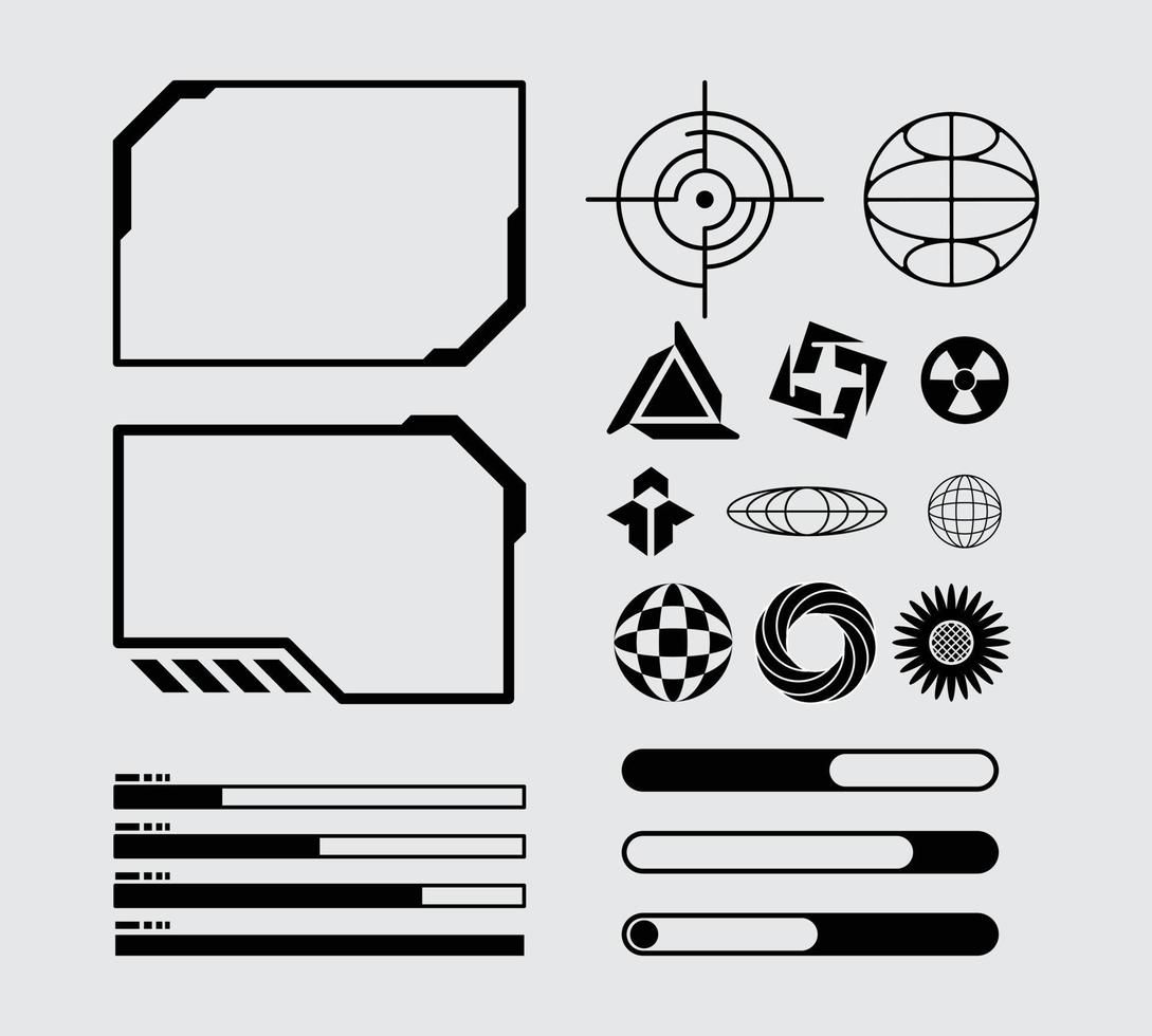 Wallpaper #rJ22Y5cBkAG5jTCHpq9J136 Hud Futuristic Frame Border Game Swag Elements Pack Yellow Line Cyber