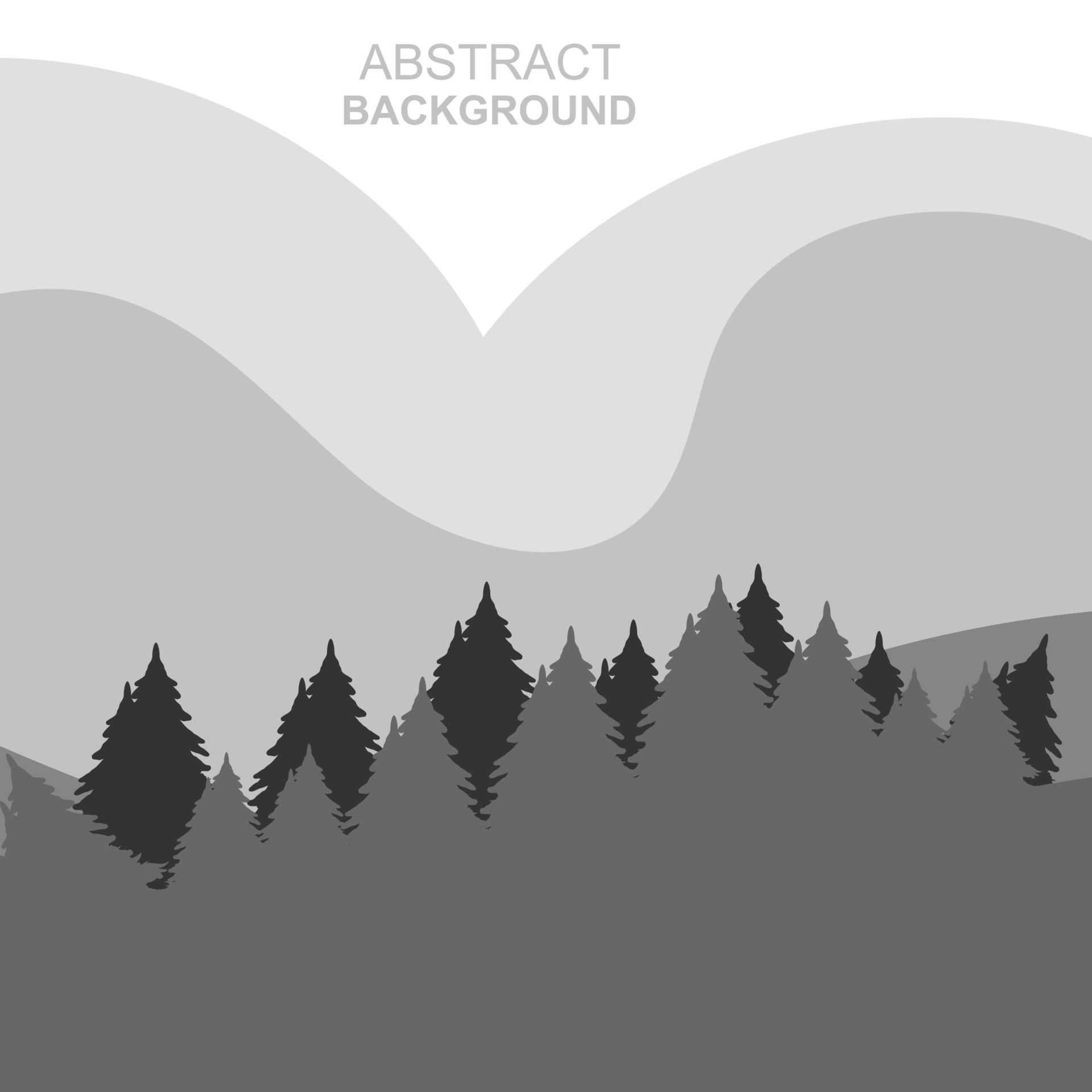 Wallpaper #qh0TLZMBlOZrFDOkGc5n331 Abstract Forest Mountains Vector Illustration Background Design