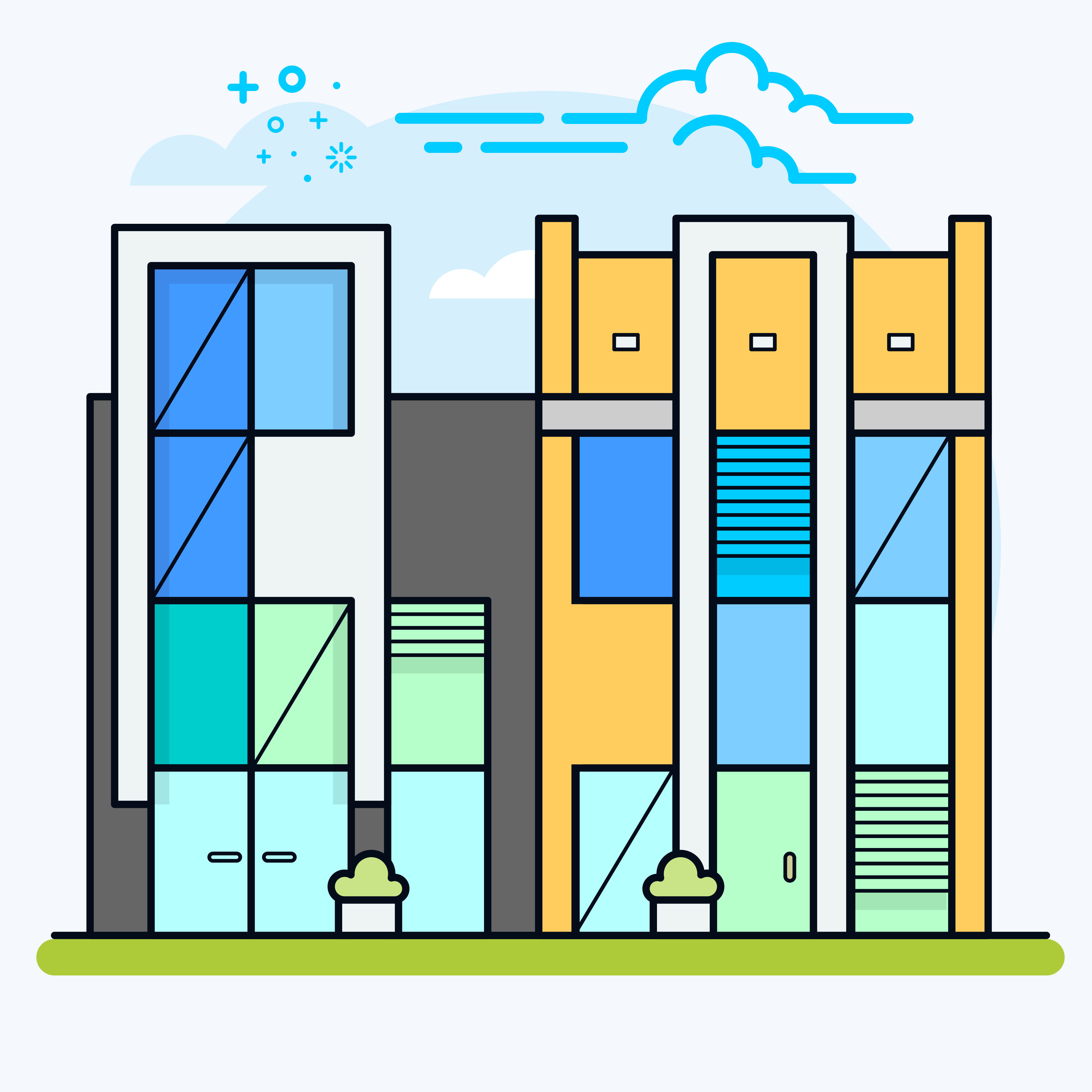 Wallpaper #dmfr65IBSpphPi3-5U-B79 Condominium Apartment or Office Buildings 552255 Vector Art at Vecteezy