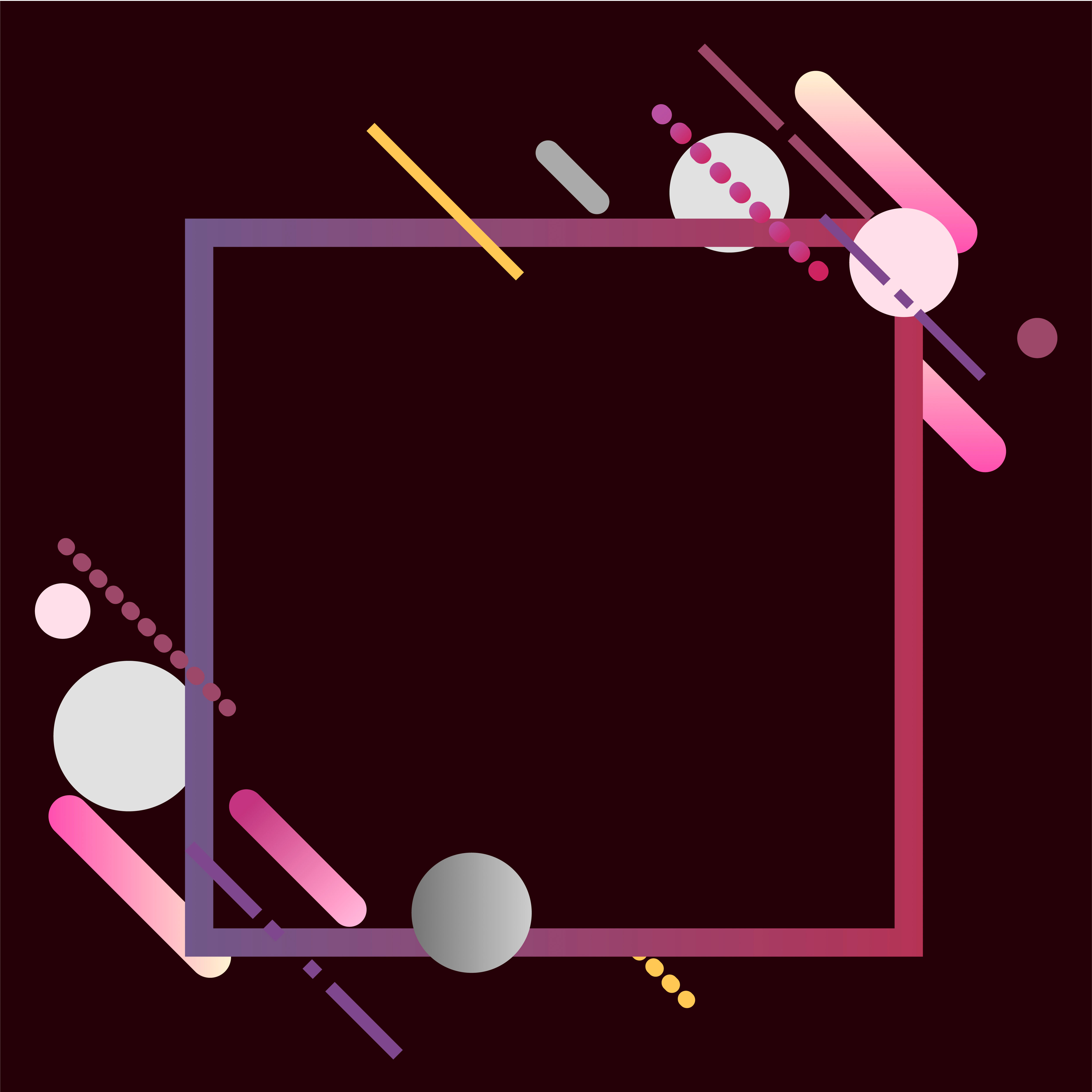 Wallpaper #_wM6Y5MBpyOg8YnEo9Sb91 Modern Square Banner in Colorful Frame Illustration Download Free