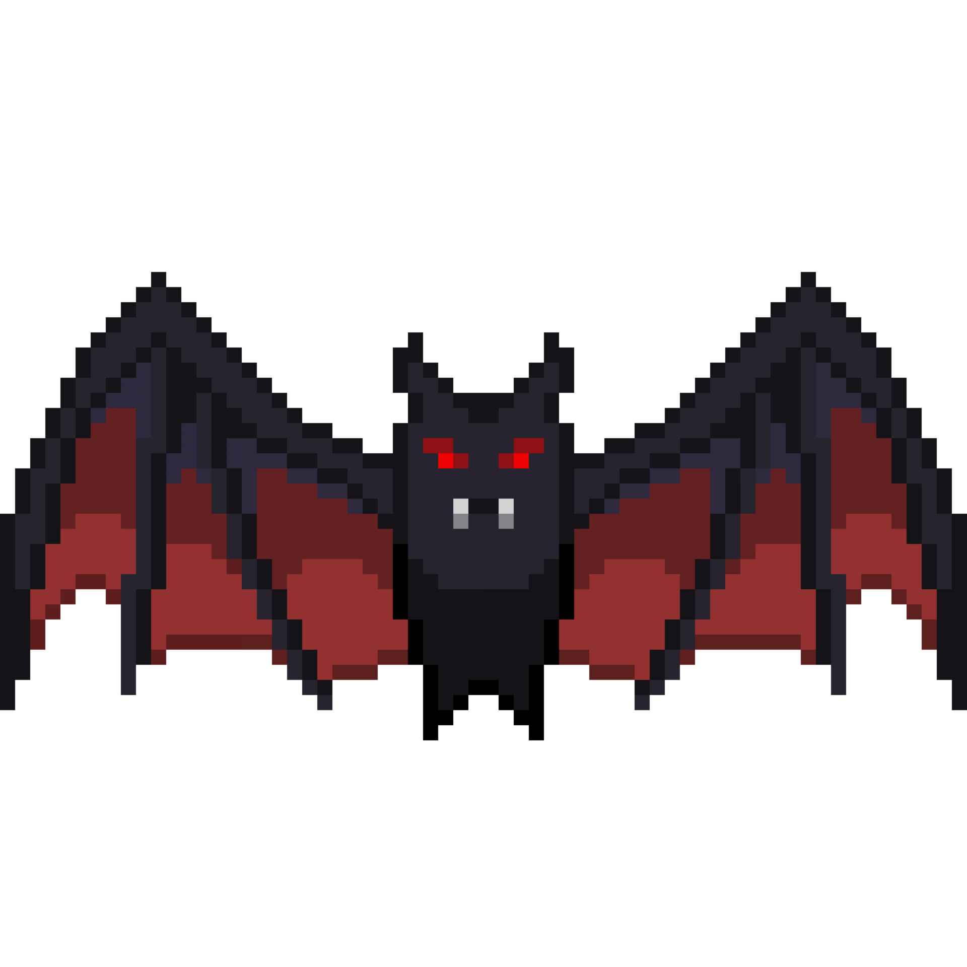Wallpaper #txdfPpMBPLD5_VEN0t9L293 An 8 Bit Retro Styled Pixel Art Illustration of a Blood Bat with Red