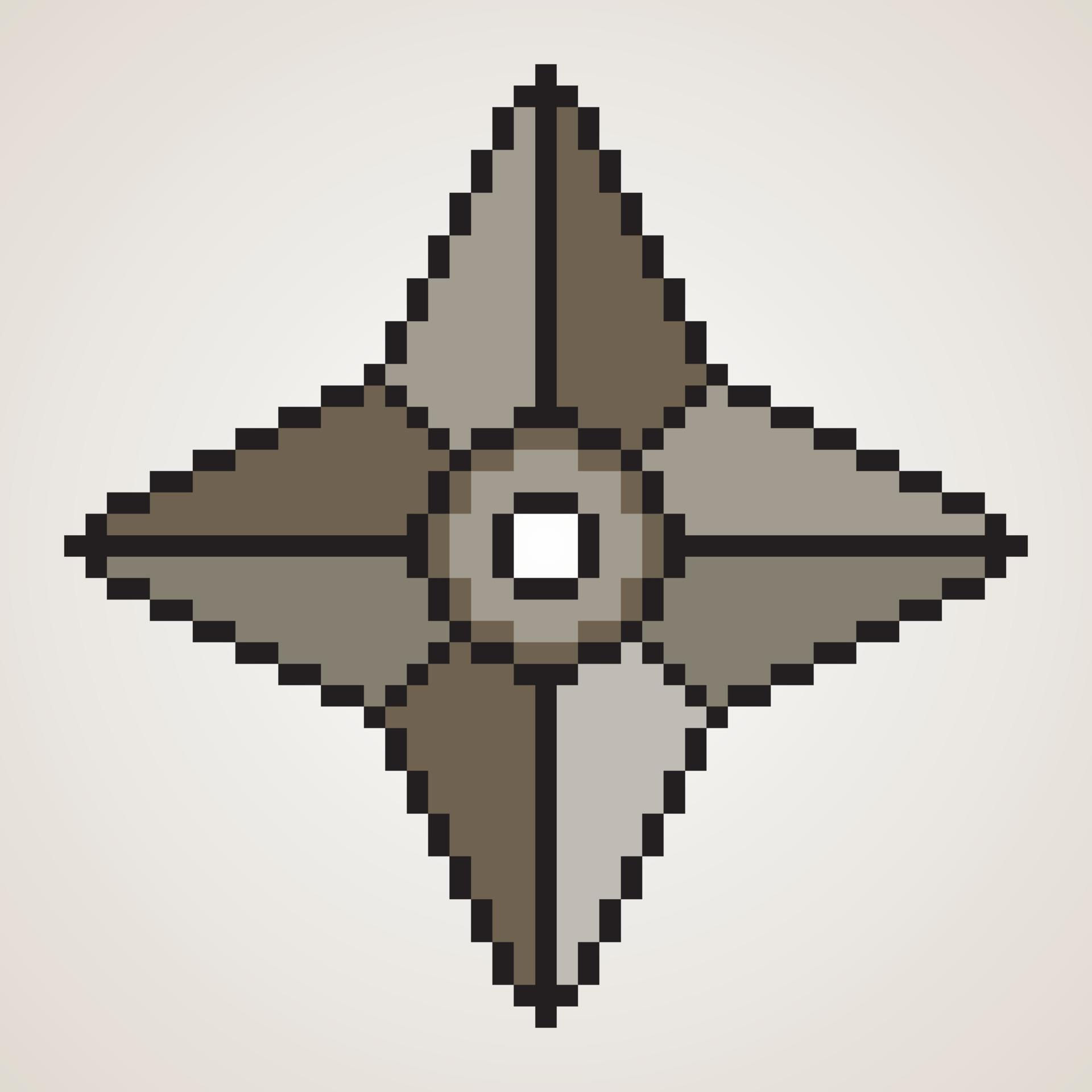 Wallpaper #xRdlPpMBPLD5_VENqd9N224 Shuriken Ninja Star with Pixel Art 19481660 Vector Art at Vecteezy