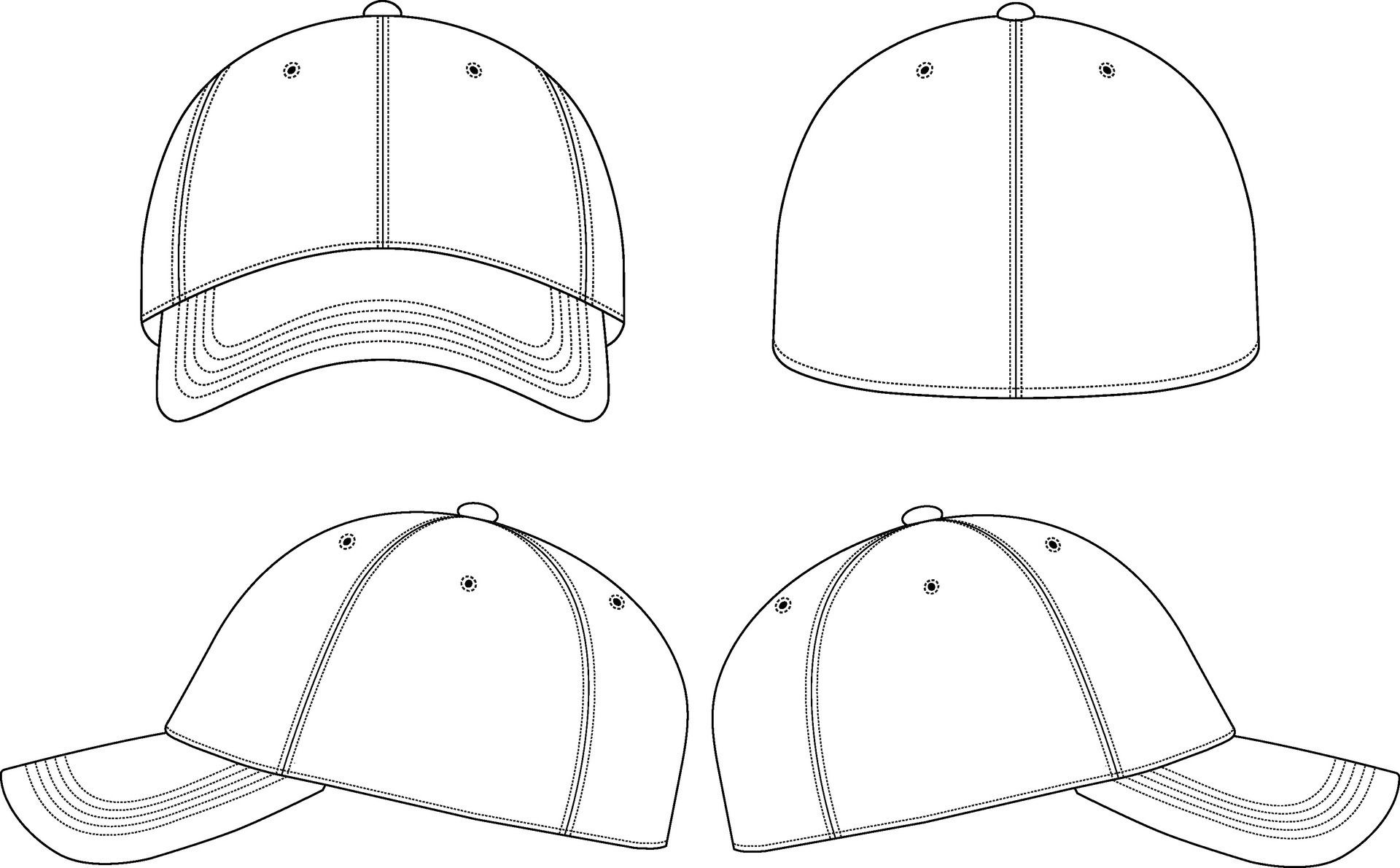Wallpaper #txdfPpMBPLD5_VEN0t9L171 Blank Fitted Baseball Cap Template of Frontback and Side View 27249500