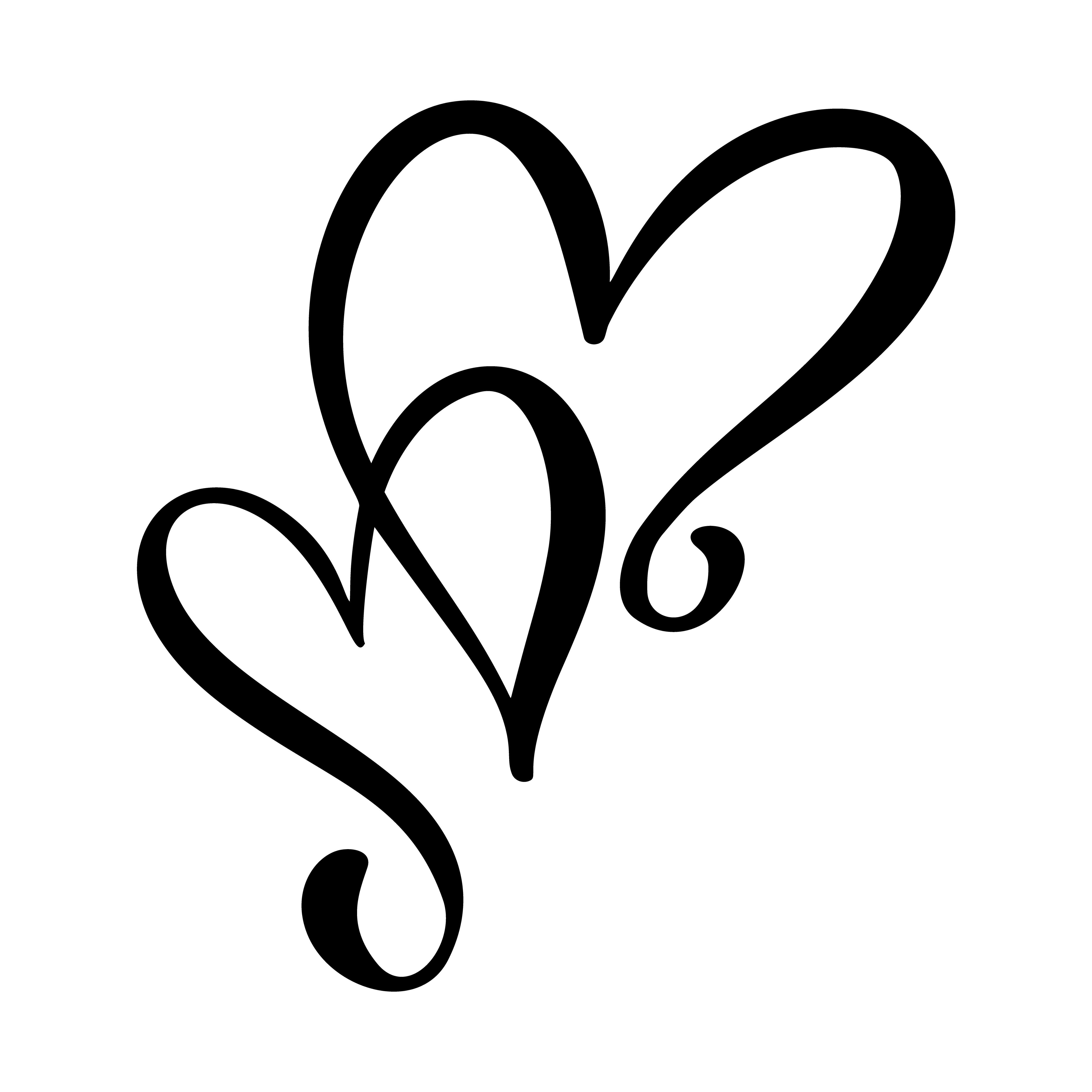 Wallpaper #12eRAJMBSpphPi3-GKYv33 Calligraphic Love Hearts Design 375946 Vector Art at Vecteezy
