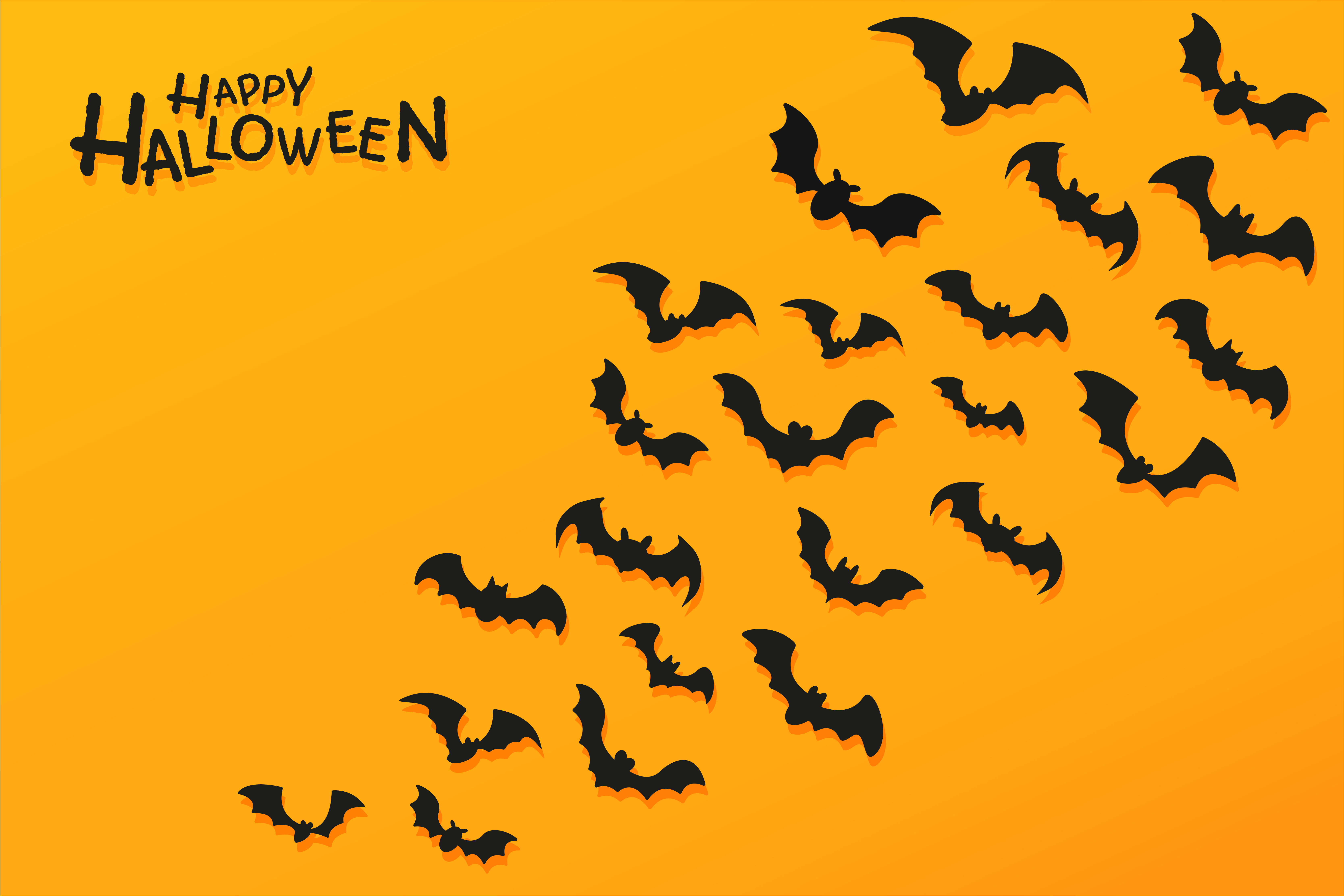 Wallpaper #r3KDMpMBX2lk1u3ogFrF1 Halloween Poster with Vampire Bat Silhouettes 1229459 Vector Art at