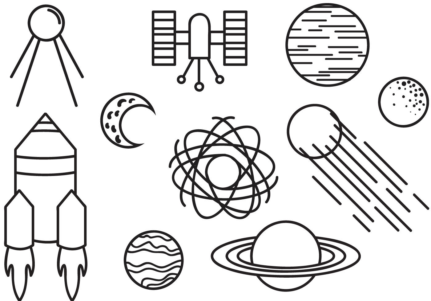 Wallpaper #CGc6B5MBSpphPi3-I8U6149 Space Doodle Vector Art Icons and Graphics for Free Download