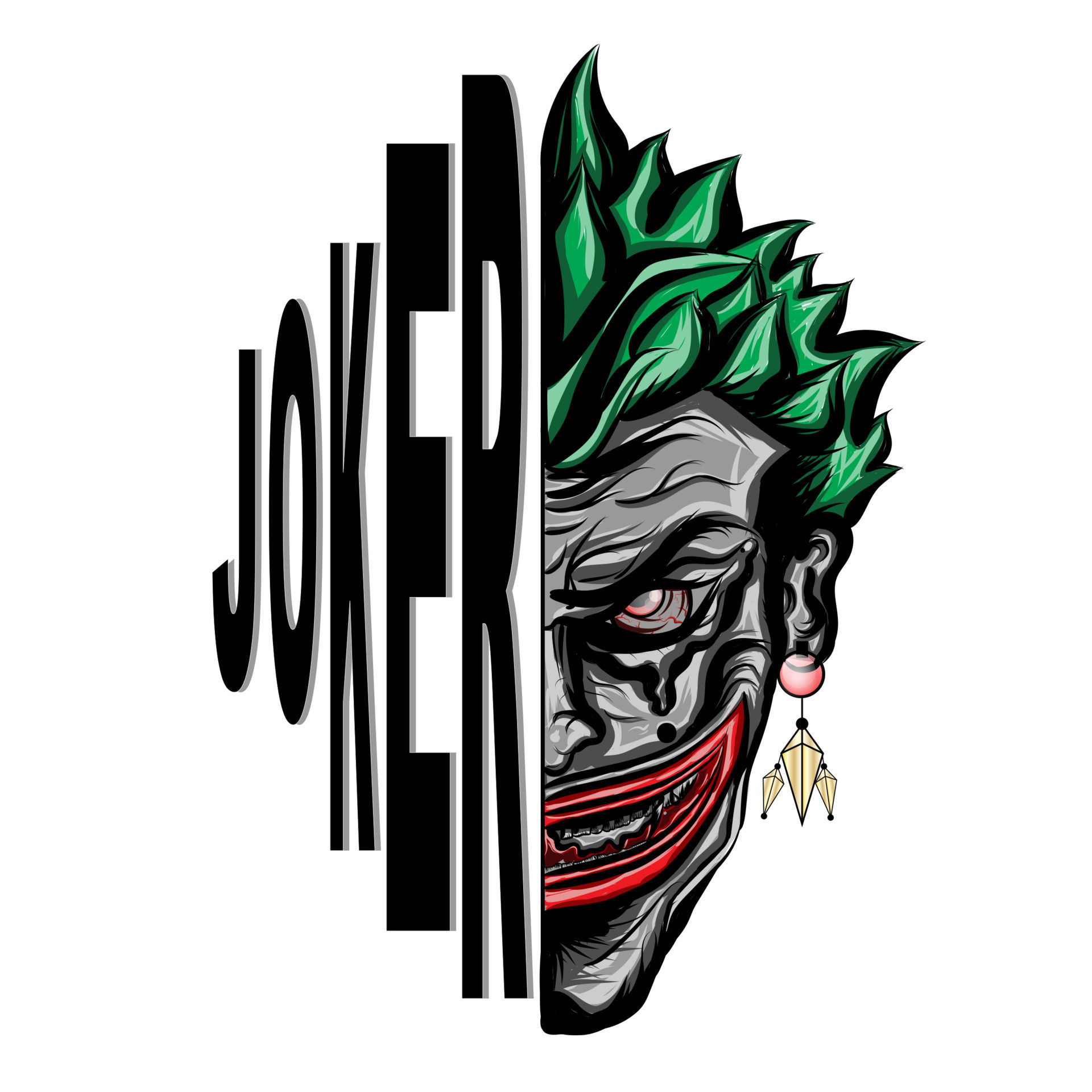 Wallpaper #gYv-cpcBcm9NJah-pnQb24 Joker Smiling Face Vector 8071329 Vector Art at Vecteezy