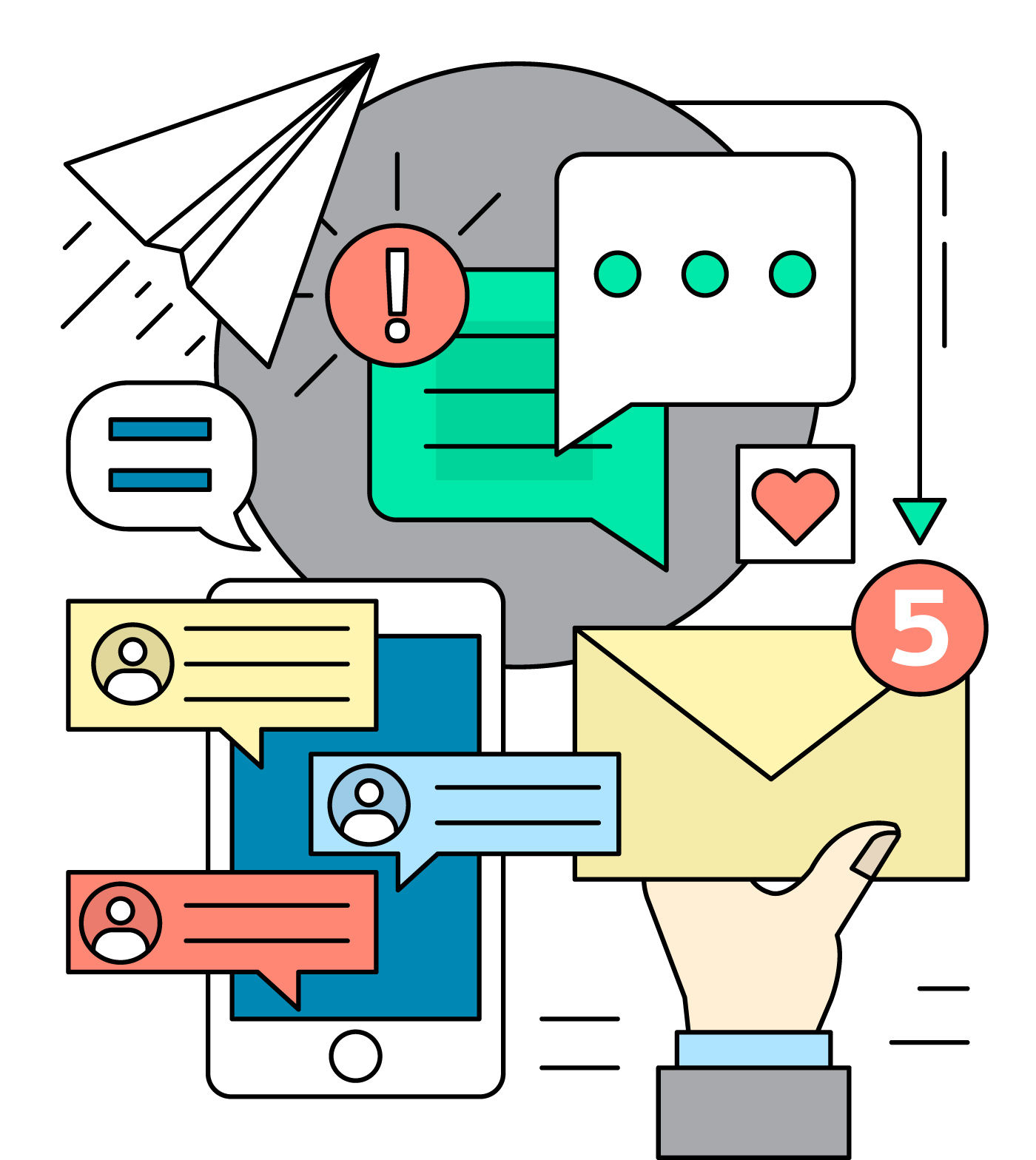Wallpaper #lWe_75IBSpphPi3-ZGNL8 Free Linear Social Media Vector Illustration 170728 Vector Art at Vecteezy