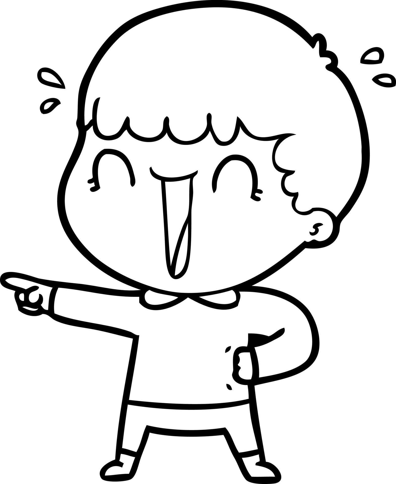 Wallpaper #AGcI75IBSpphPi3-VmDL226 Laughing Cartoon Man Pointing Finger 12384689 Vector Art at Vecteezy