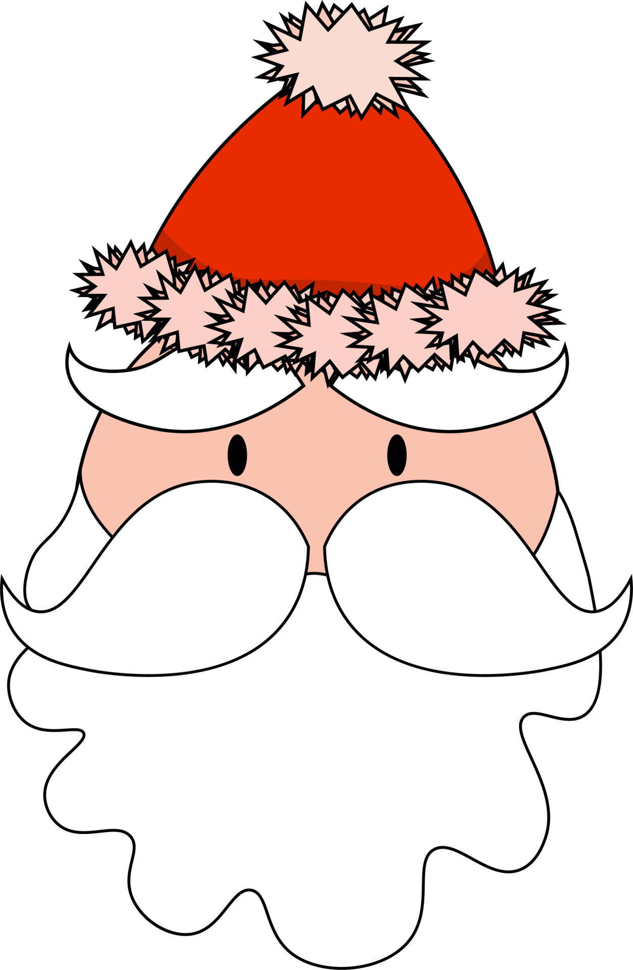 Wallpaper #1WfB-JIBSpphPi3-ior0155 Santa Face Template