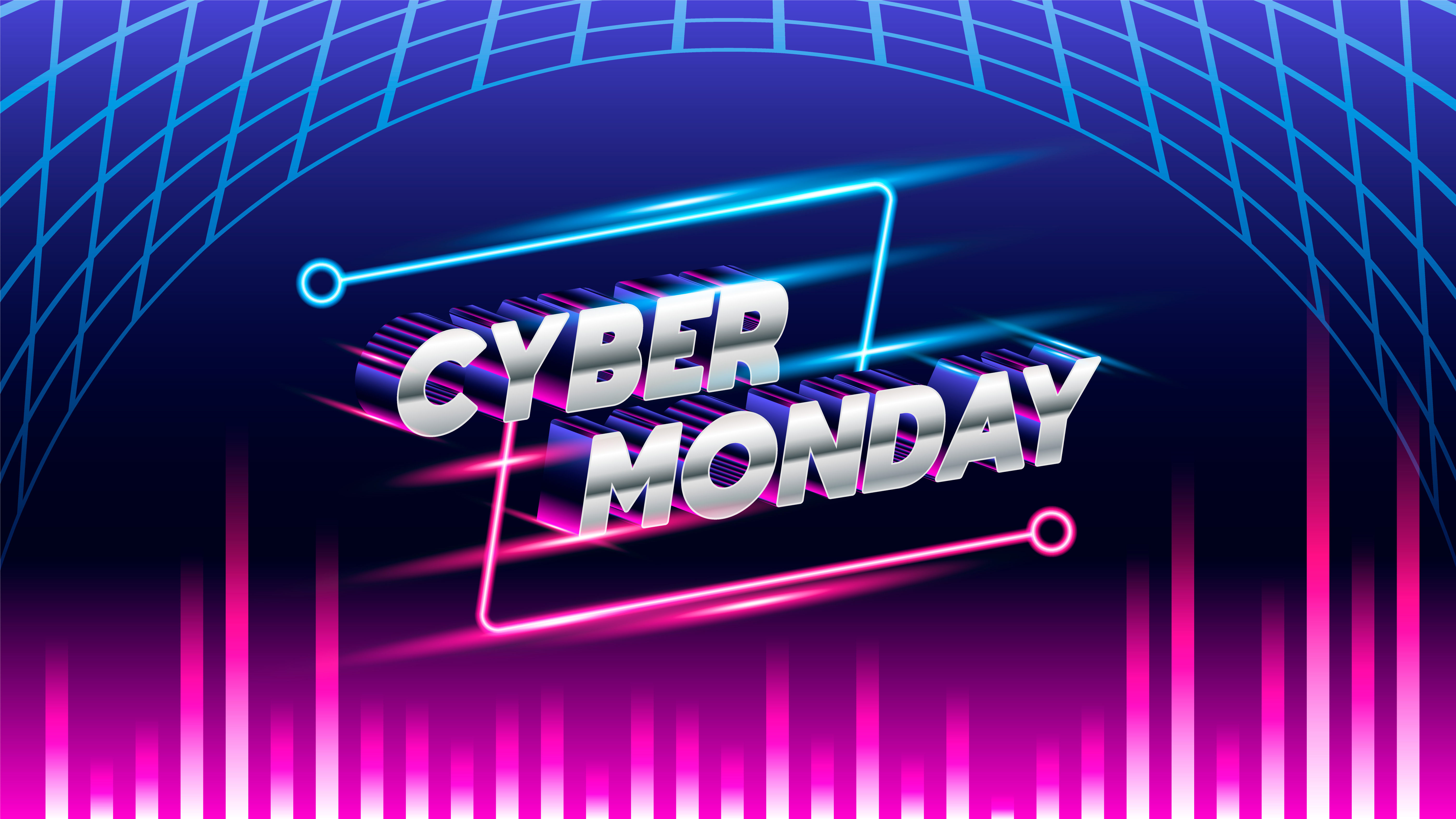 Wallpaper #mmg-HpMBSpphPi3-xiio19 Cyber Monday Glow Background 684705 Vector Art at Vecteezy