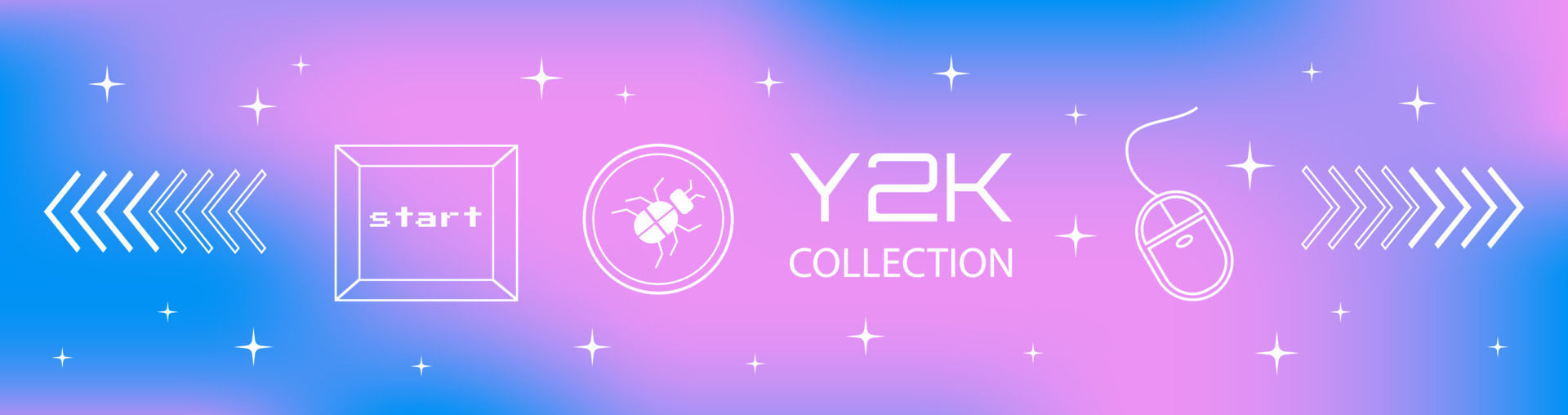 Wallpaper #Drjq2pIBJvJKYCmEPvSR1 Y2k Aesthetic Horizontal Banner with Gradient Background and White Line