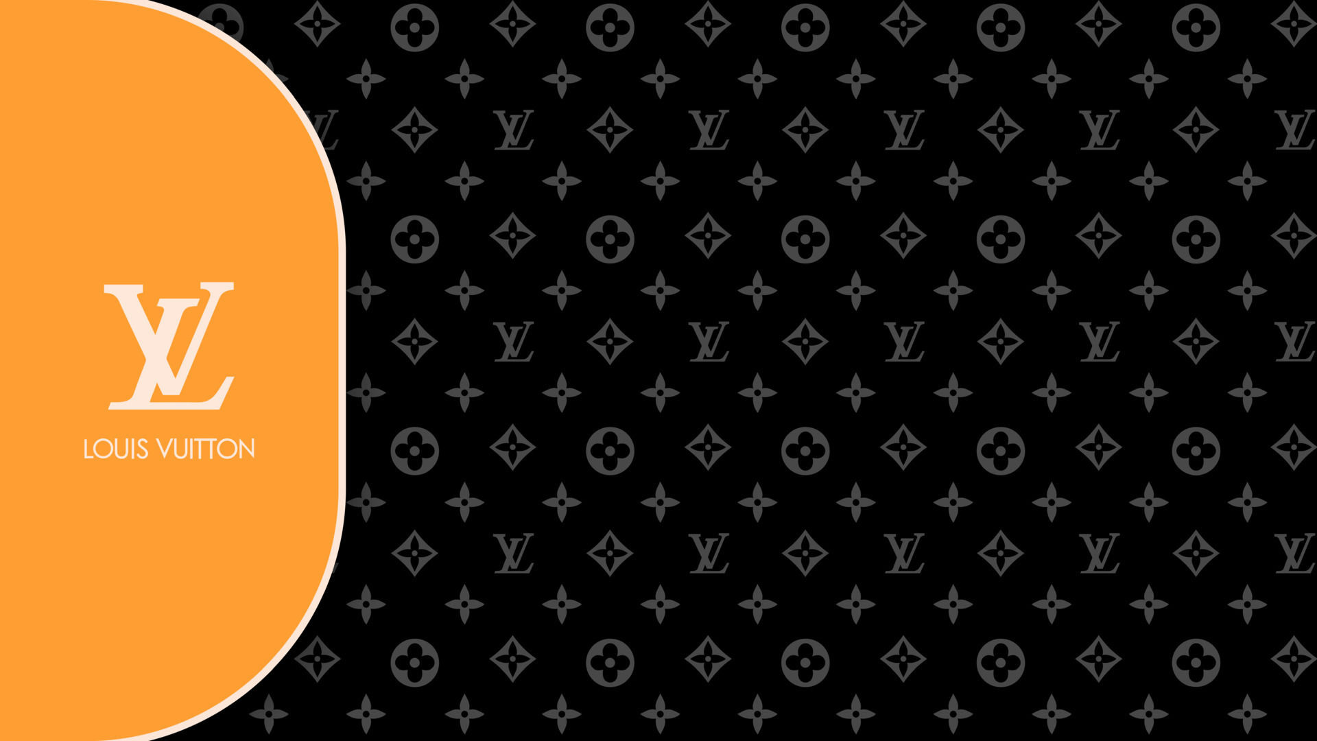Wallpaper #UmfG5ZIBSpphPi3-tDHV18 Louis Vuitton Horizontal Pattern in Black Colors Editorial Vector