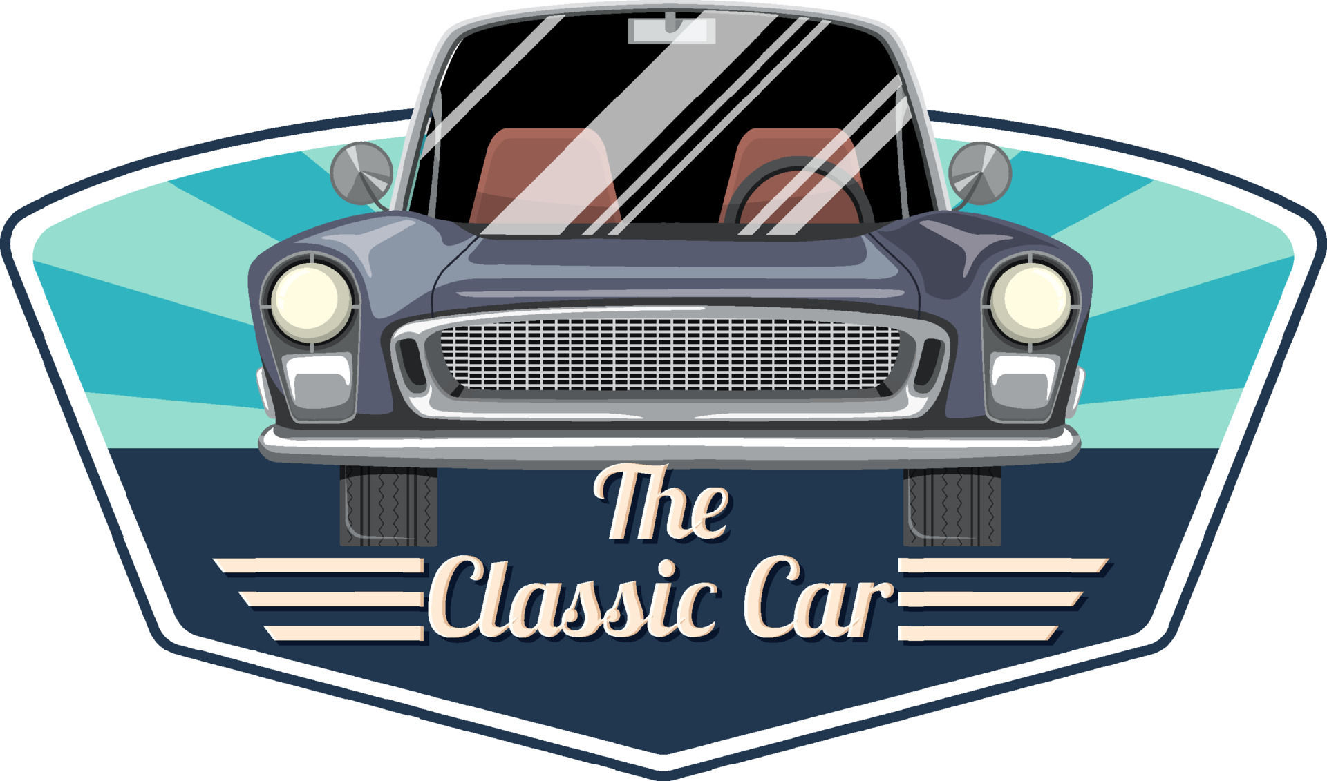 Wallpaper #SCzLSZMB0E1QgA7wqPTc219 The Classic Car Concept with Old Car Front View 6771566 Vector Art at