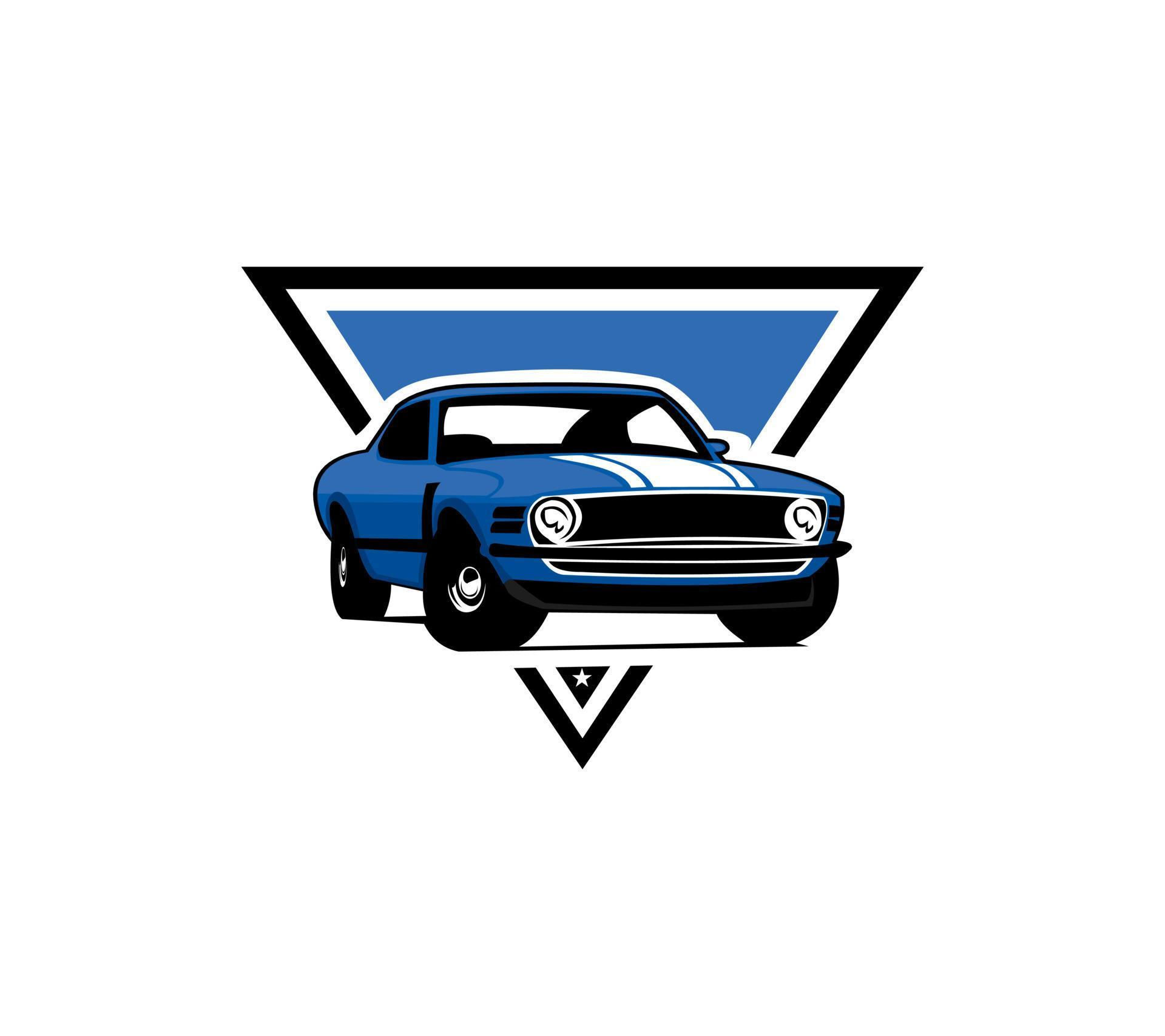 Wallpaper #4Bk1OI8BtGB6xQ78oqcT45 Muscle Car Silhouette Logo Vector Isolated Emblem Badge Concept