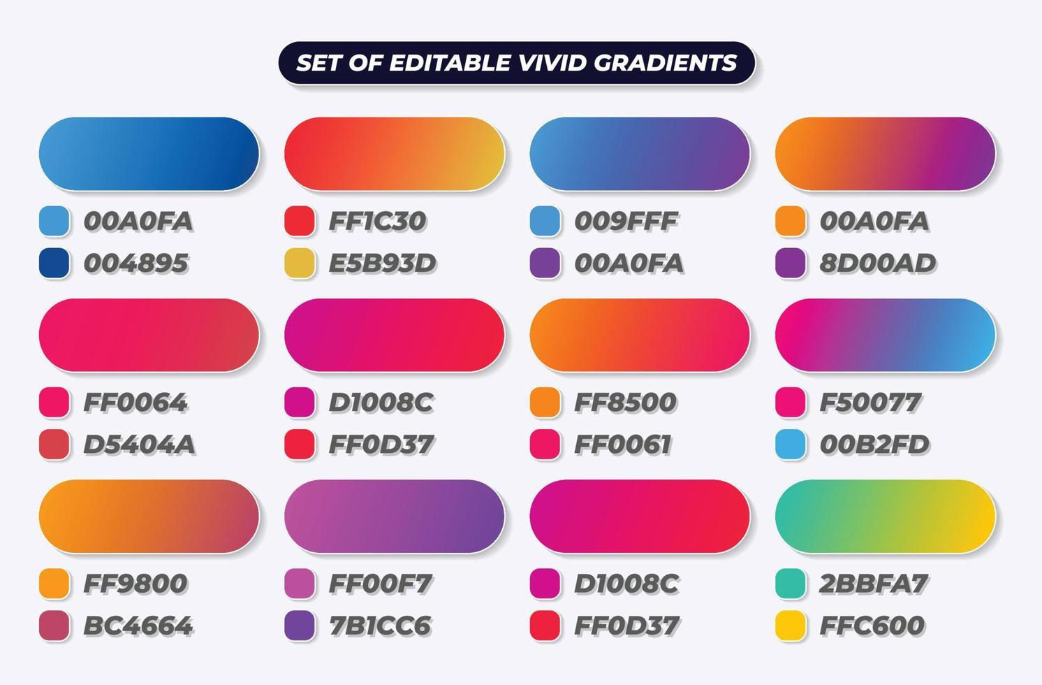 Wallpaper #4d8a7 Trendy Beautiful Gradient Color Palettes 2744052 Vector Art at Vecteezy