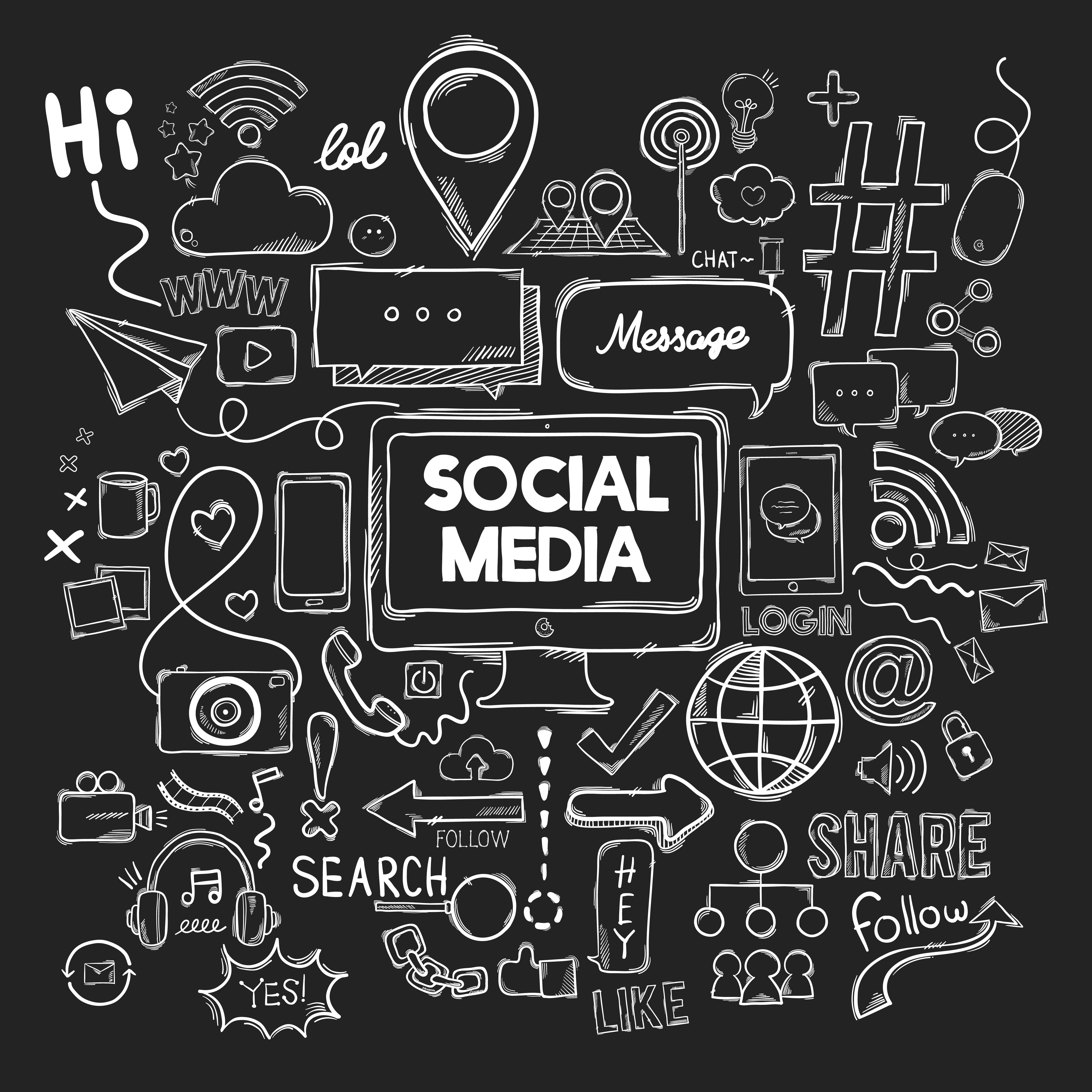 Wallpaper #lWe_75IBSpphPi3-ZGNL6 Vector Set of Social Media Icons Download Free Vectors Clipart