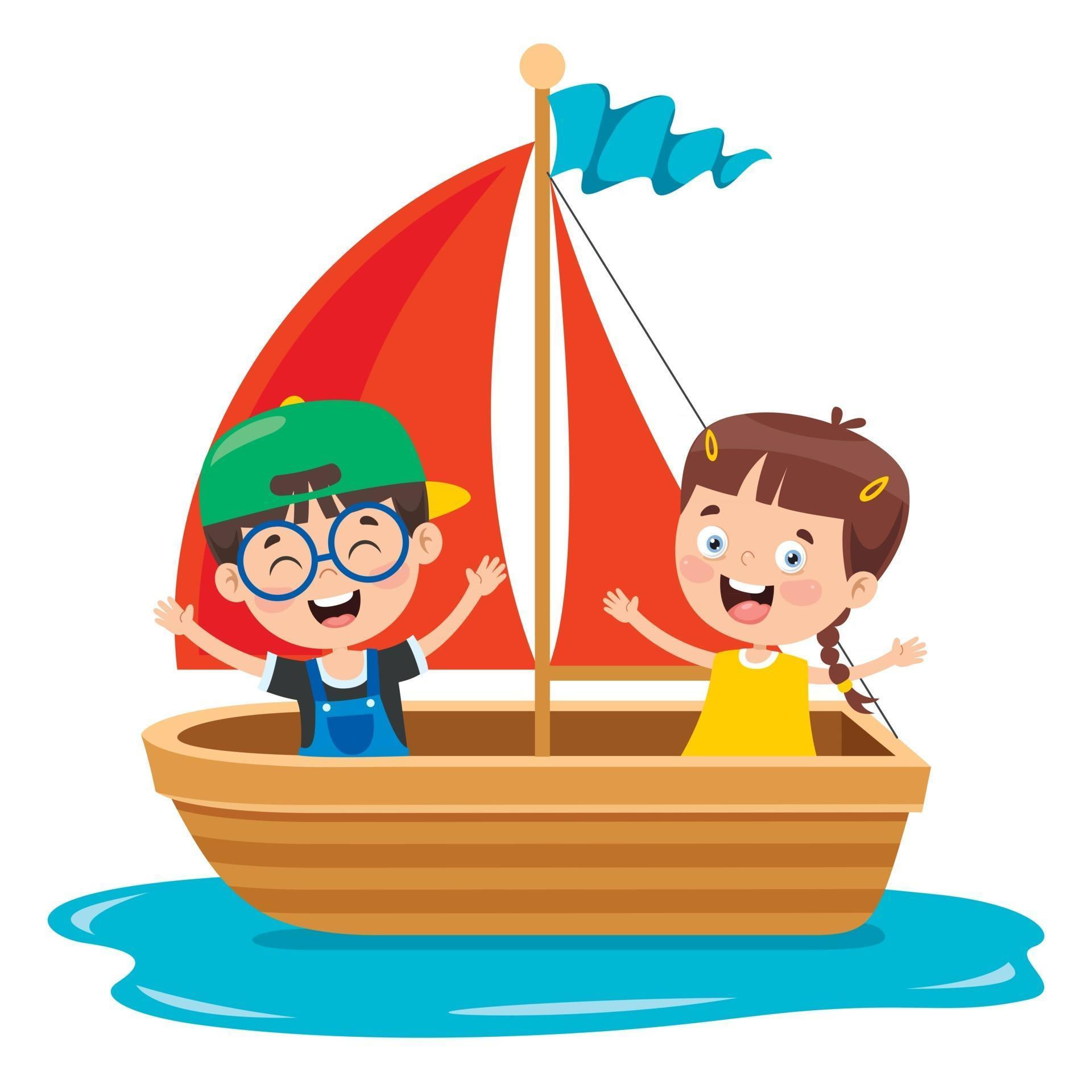 Wallpaper #gjGhNZMB5zzyi_yYgFf270 Cute Little Children on Boat 2538665 Vector Art at Vecteezy