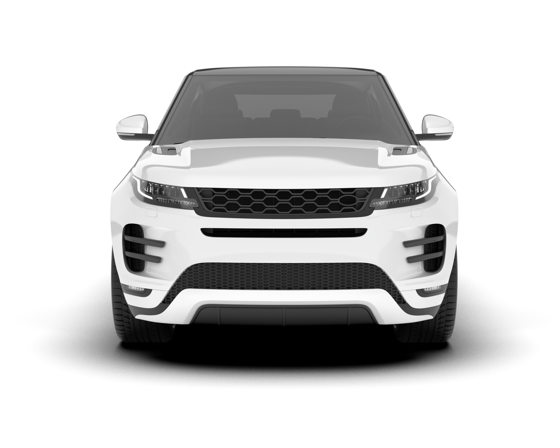 Wallpaper #VuoBU5MBlwTYPL18ogqa351 White SUV on Transparent Background 3D Rendering Illustration