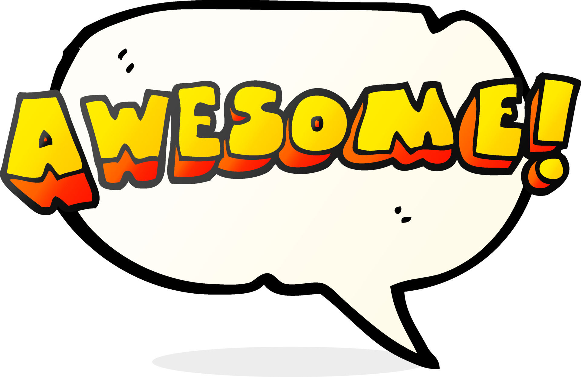 Wallpaper #nWdA85IBSpphPi3-JnTg18 Freehand Drawn Speech Bubble Cartoon Awesome Word 11782867 Vector Art