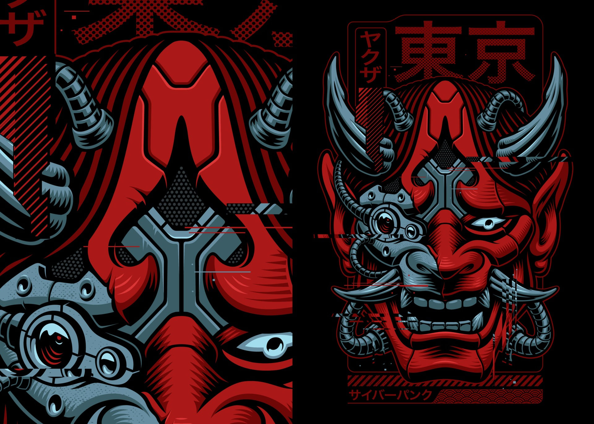 Wallpaper #gABY644BSdW8dNougBFN14 Cyberpunk Samurai Vector Illustration 2369164 Vector Art at Vecteezy