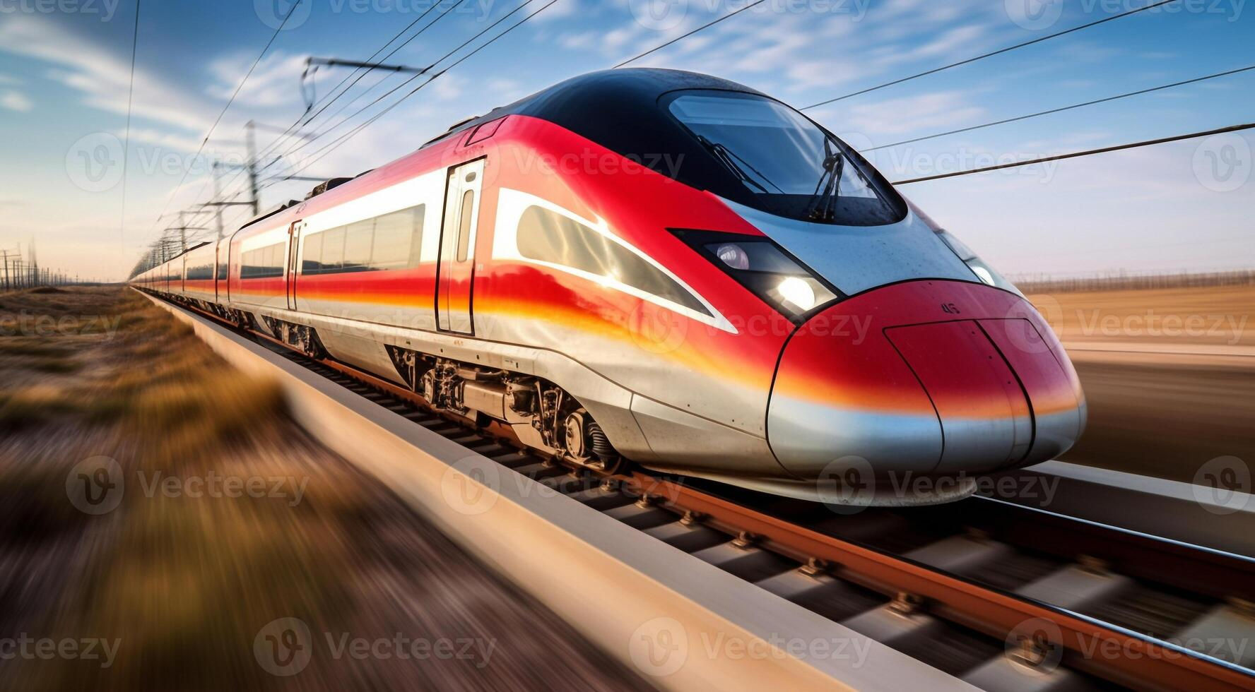 Wallpaper #xqU8MpMB0vj5YdARJtON16 AI Generated Train on the Rails Train on the Railway Train in Motion