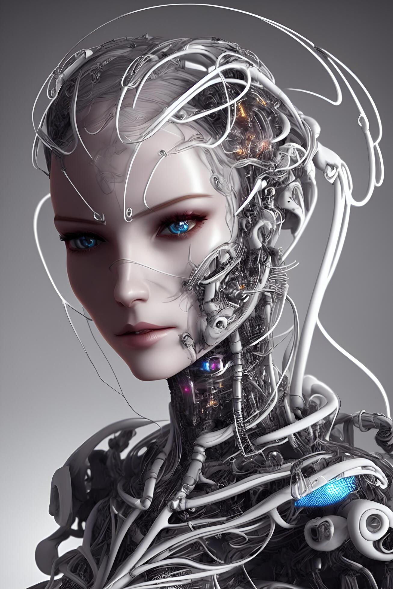 Wallpaper #OW0dapcBycdYOYFTOnEz27 Girl Robot Drawing