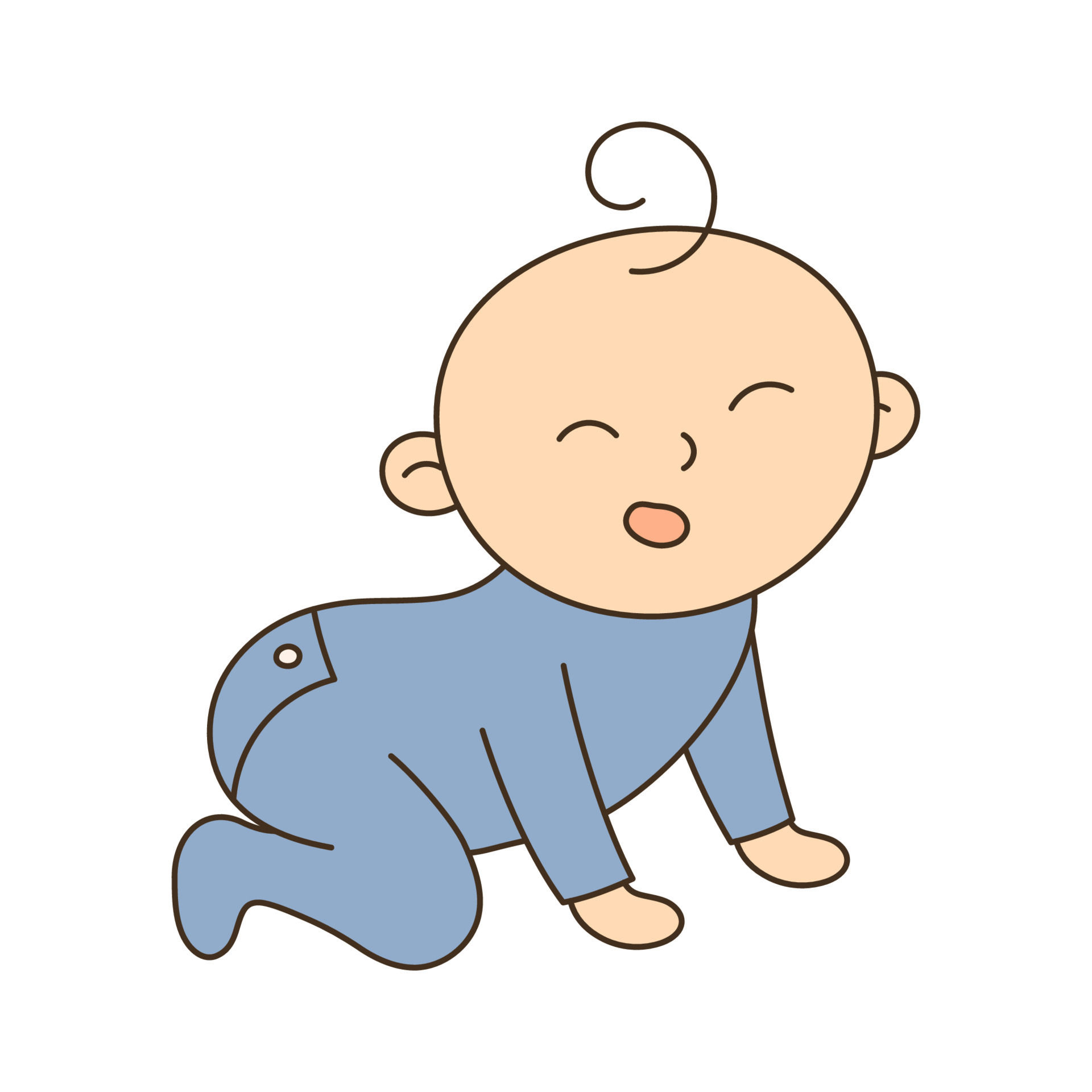 Wallpaper #vmczCZMBSpphPi3-o86c30 Baby Crawling Hand Drawn Kid and Family Doodle Icon 7539463 Vector Art