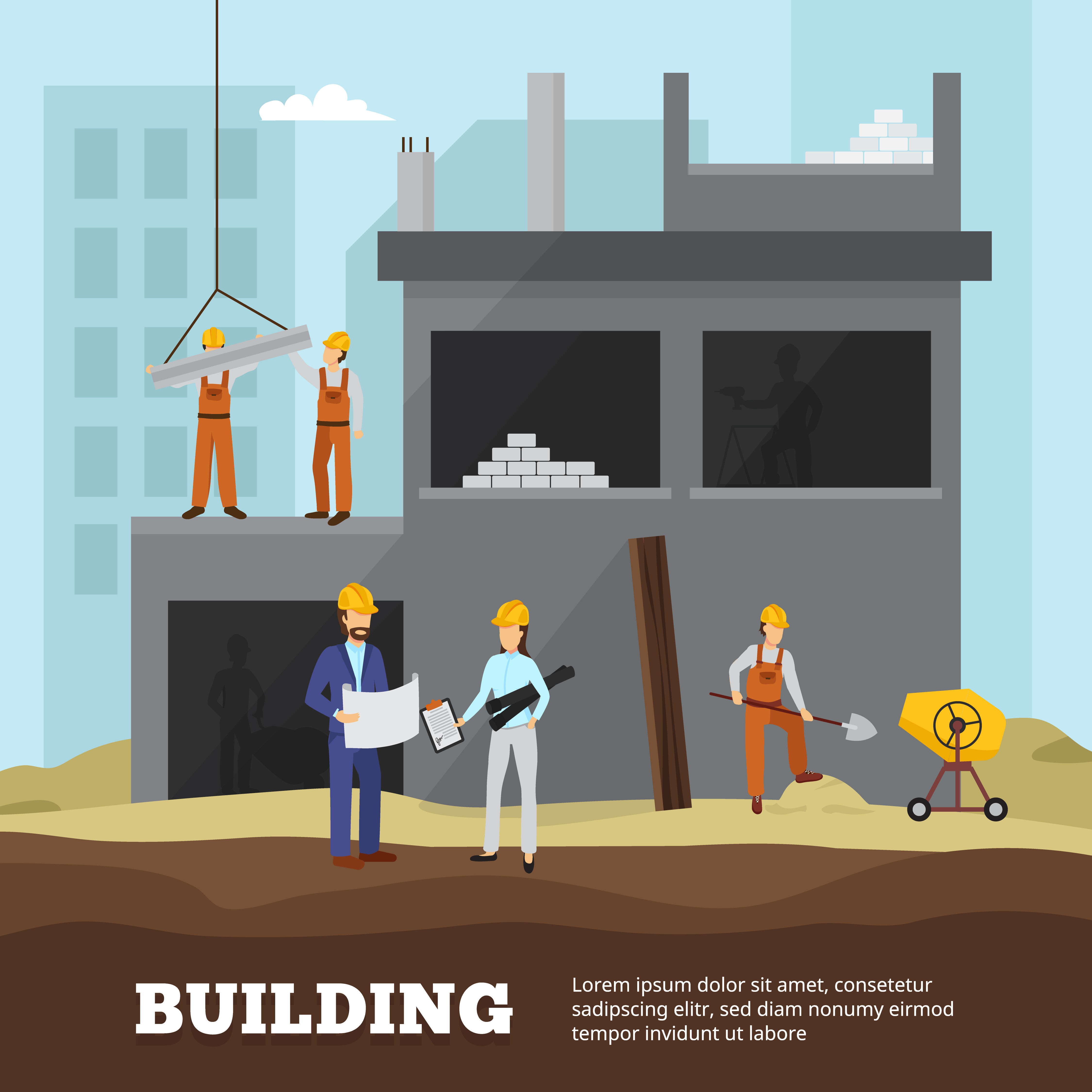 Wallpaper #dmfr65IBSpphPi3-5U-B81 Building Background Illustration 482881 Vector Art at Vecteezy