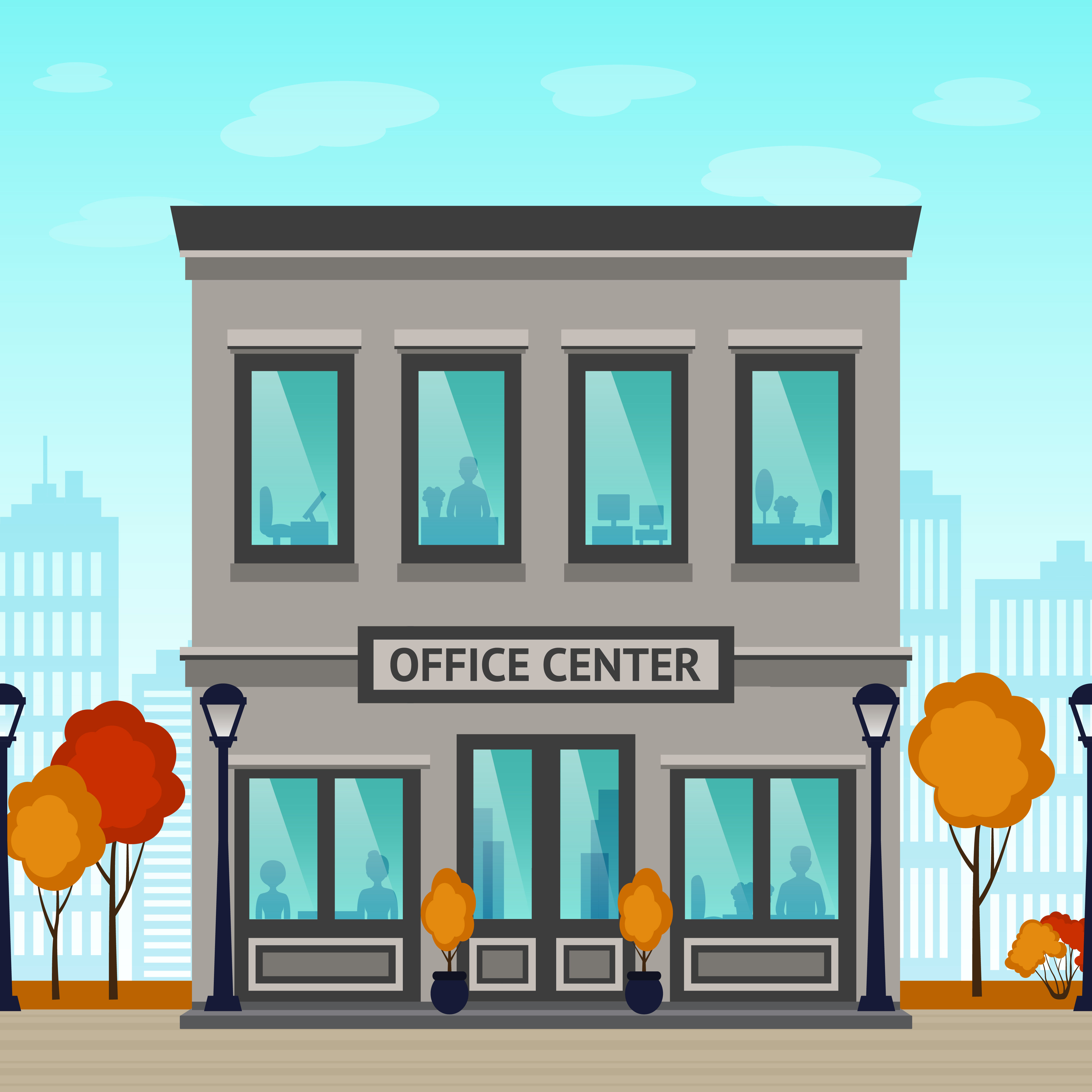 Wallpaper #dmfr65IBSpphPi3-5U-B37 Office Center Building 461744 Vector Art at Vecteezy
