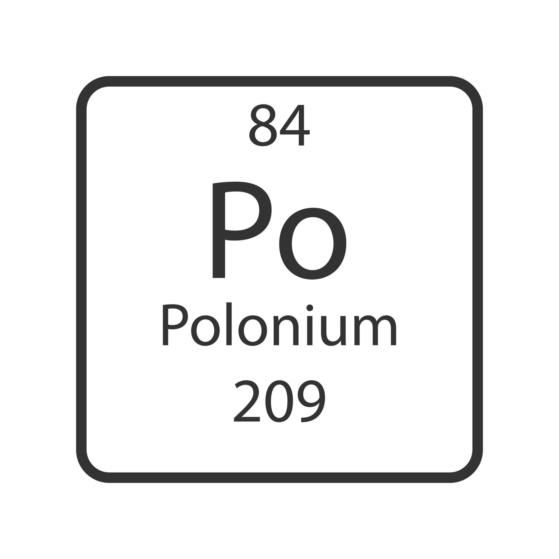 Wallpaper #k2cFBZMBSpphPi3-Sbop283 Polonium Symbol Chemical Element of the Periodic Table Vector