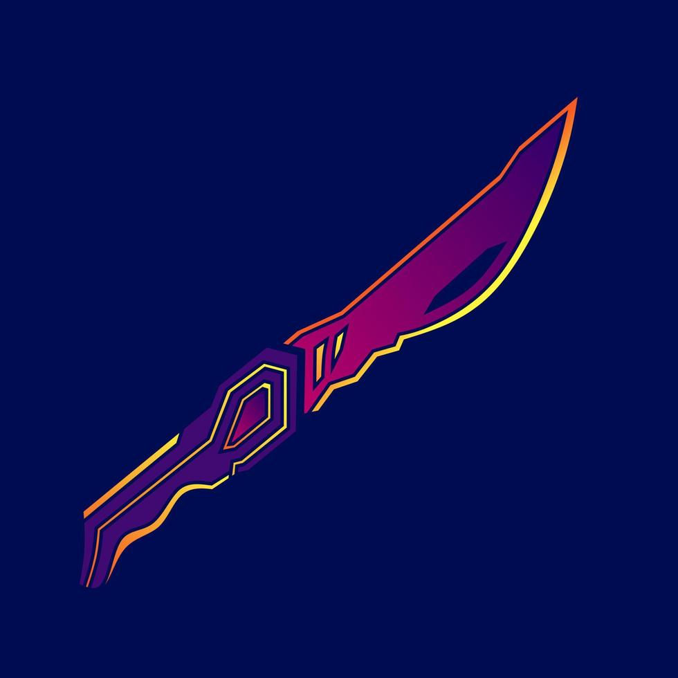 Wallpaper #P5xj4ZIBZHQxiYarX7u0199 Dagger Neon Small Sword Cyberpunk Knife Logo Fiction Colorful Design