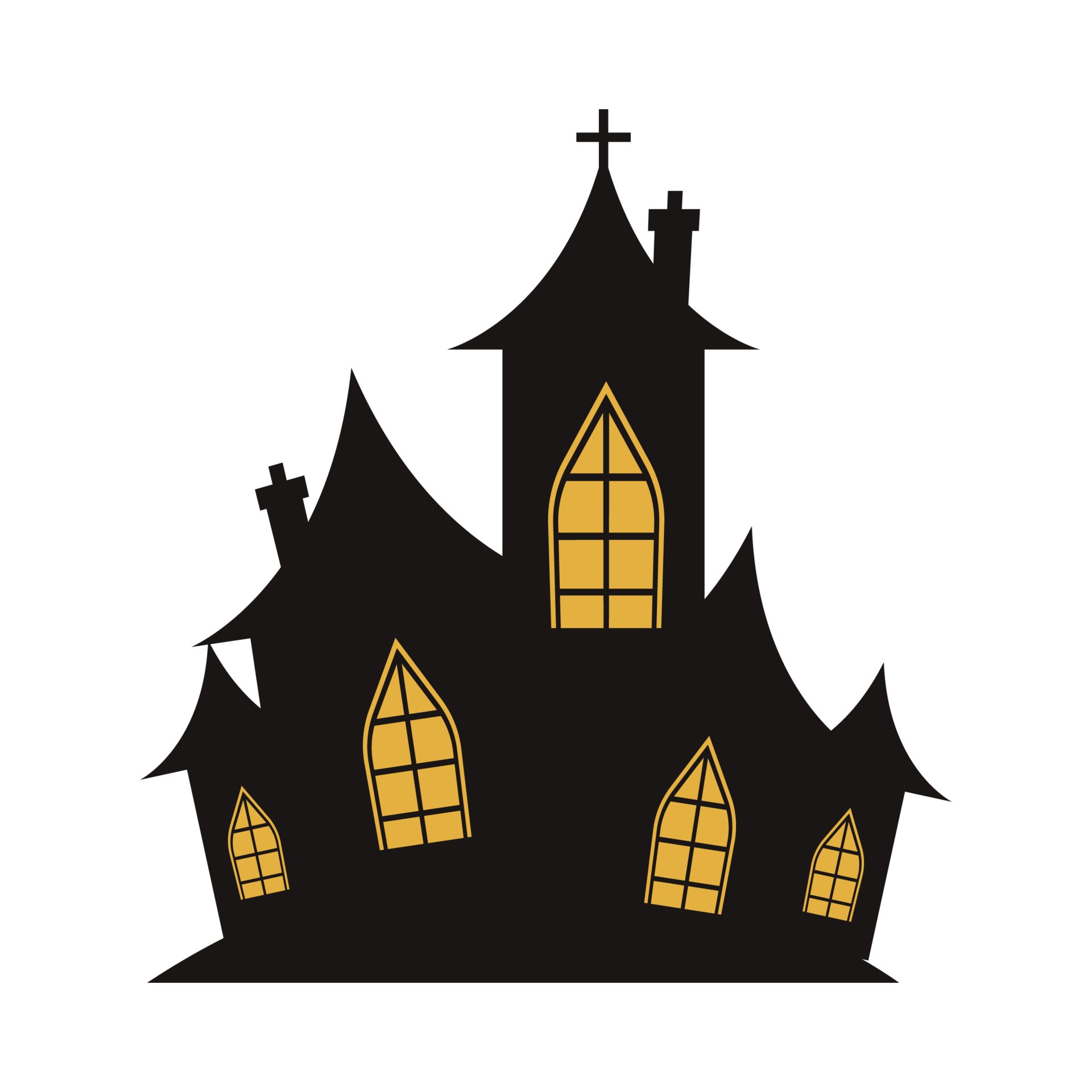 Wallpaper #3u9SS5MBMN-XEVvV5jqo191 Halloween Haunted House Silhouette Patterns