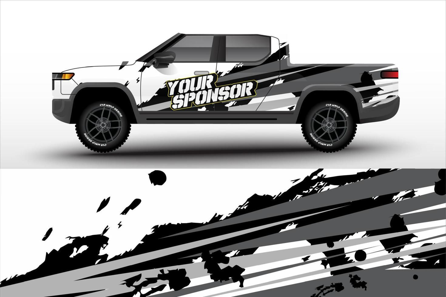 Wallpaper #aTUZlZcBk_lpvpalY5gn195 Pick Up Truck Decal Wrap Design Vector Graphic Modern Abstract Stripe