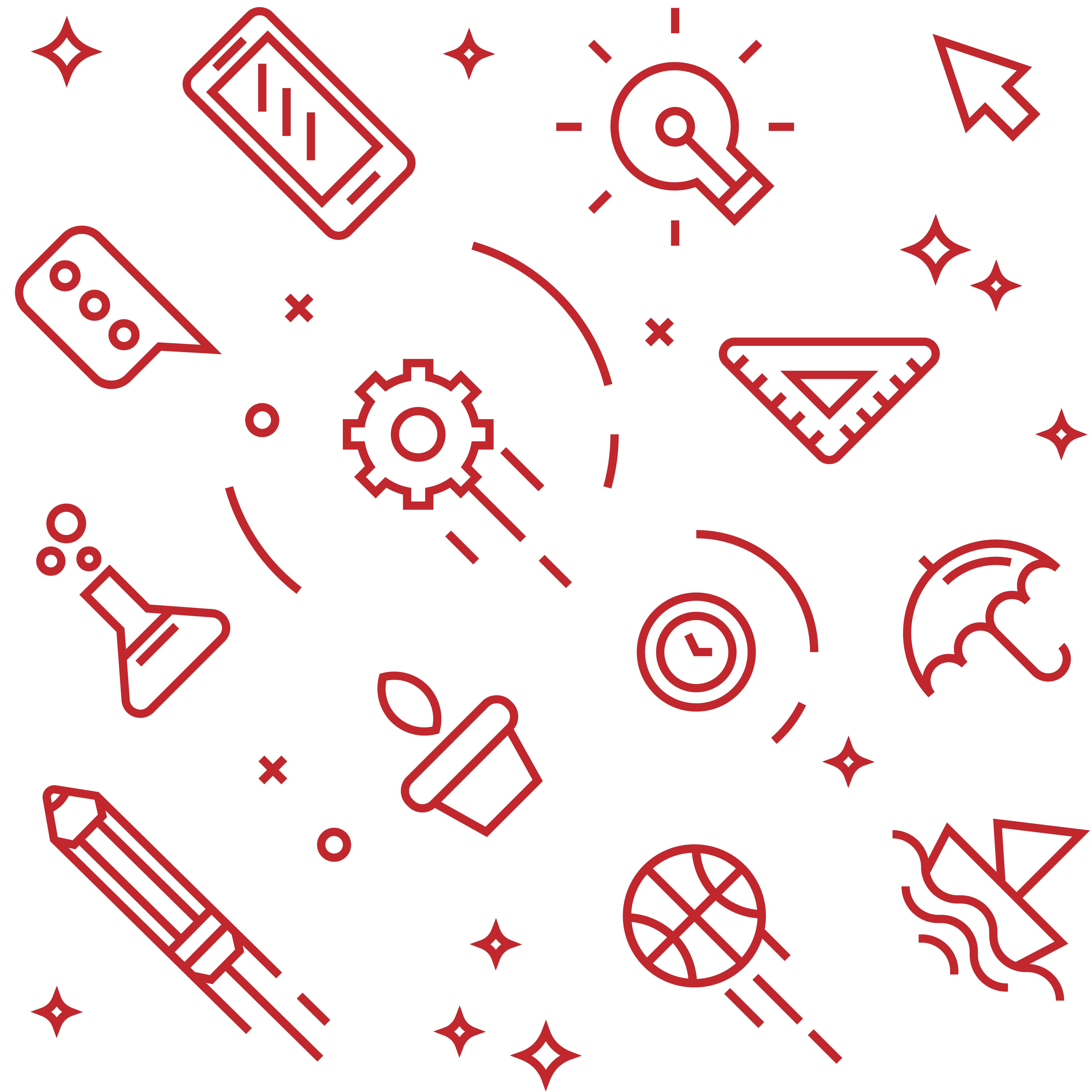 Wallpaper #pxmuIY8BtGB6xQ78438J46 Creative Pattern Flat Line Doodle Style Objects for Packaging or Other