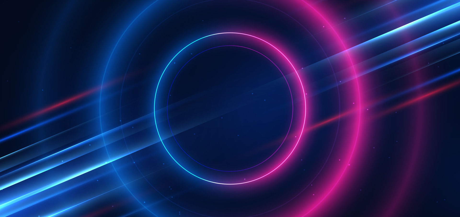 Wallpaper #A0ApMJMBJhL2WPbazsCh52 Abstract Technology Futuristic Neon Circle Glowing Blue and Pink Light