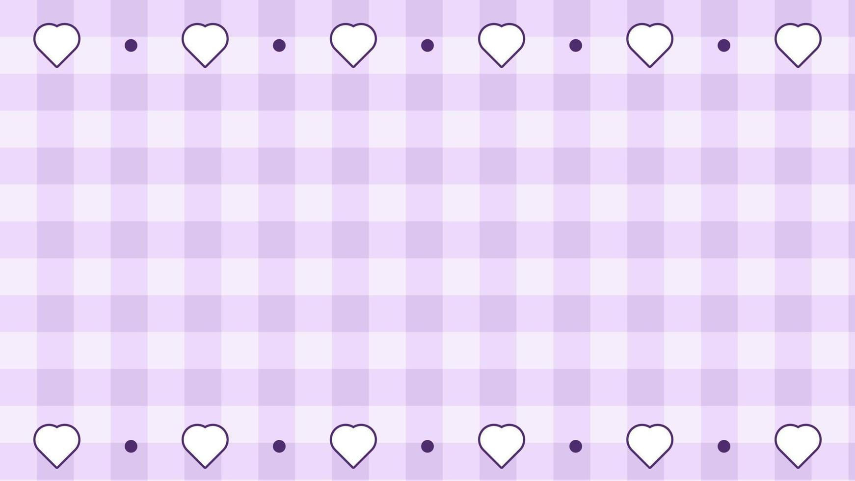 Wallpaper #tGeU55IBSpphPi3-kjik233 Aesthetic Purple with Heart Gingham Checkers Plaid Checkerboard